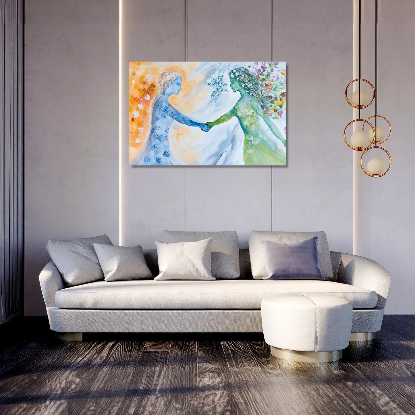 Handshake of Seasons Canvas