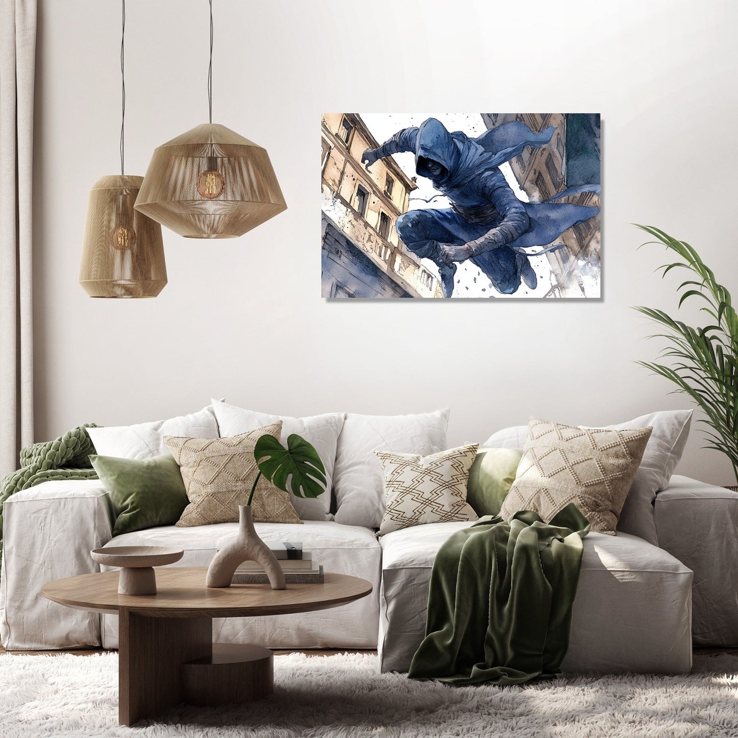 Night Chase Assassin Canvas