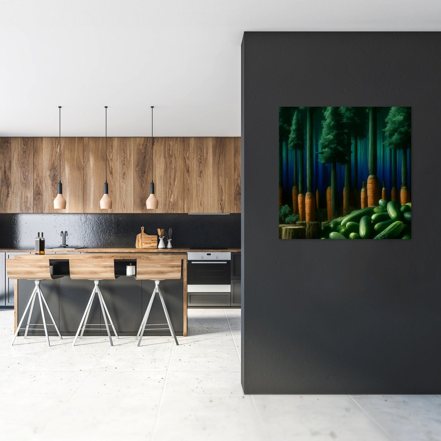 Mystical Veggie Forest Canvas