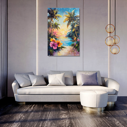 Tropical Dawn Serenity Canvas