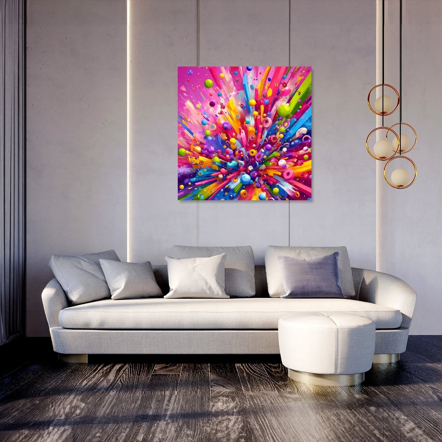 Amusement Sparked Canvas