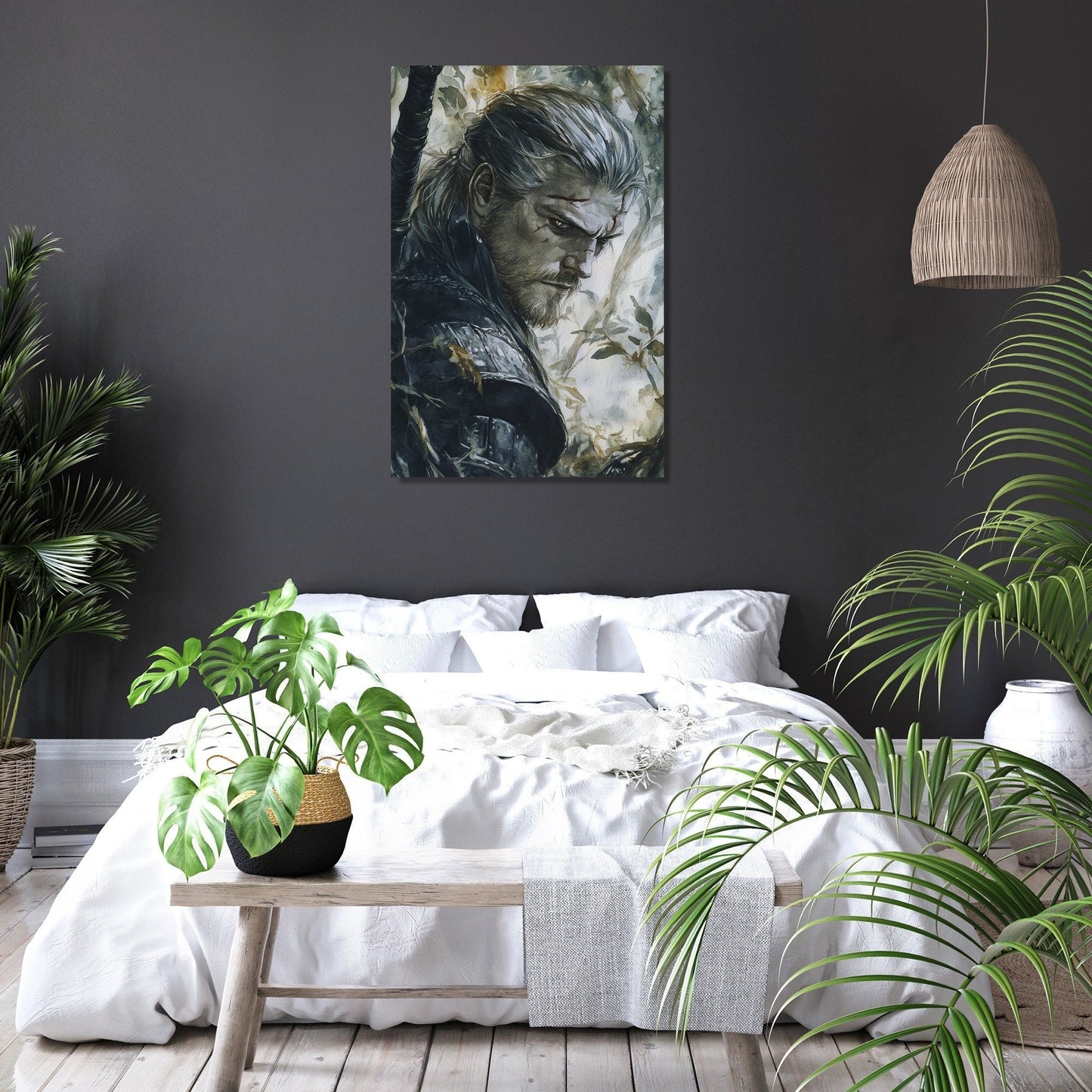 Moonlit Warrior Canvas