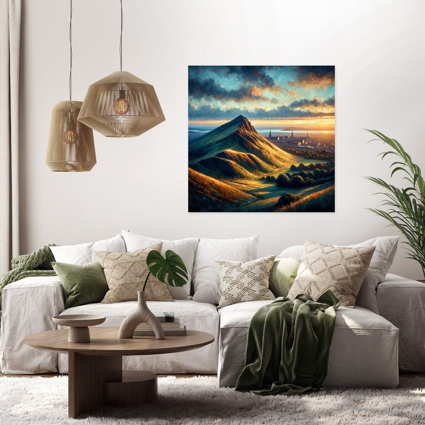 Edinburgh's Arthur's Seat Dusk Canvas
