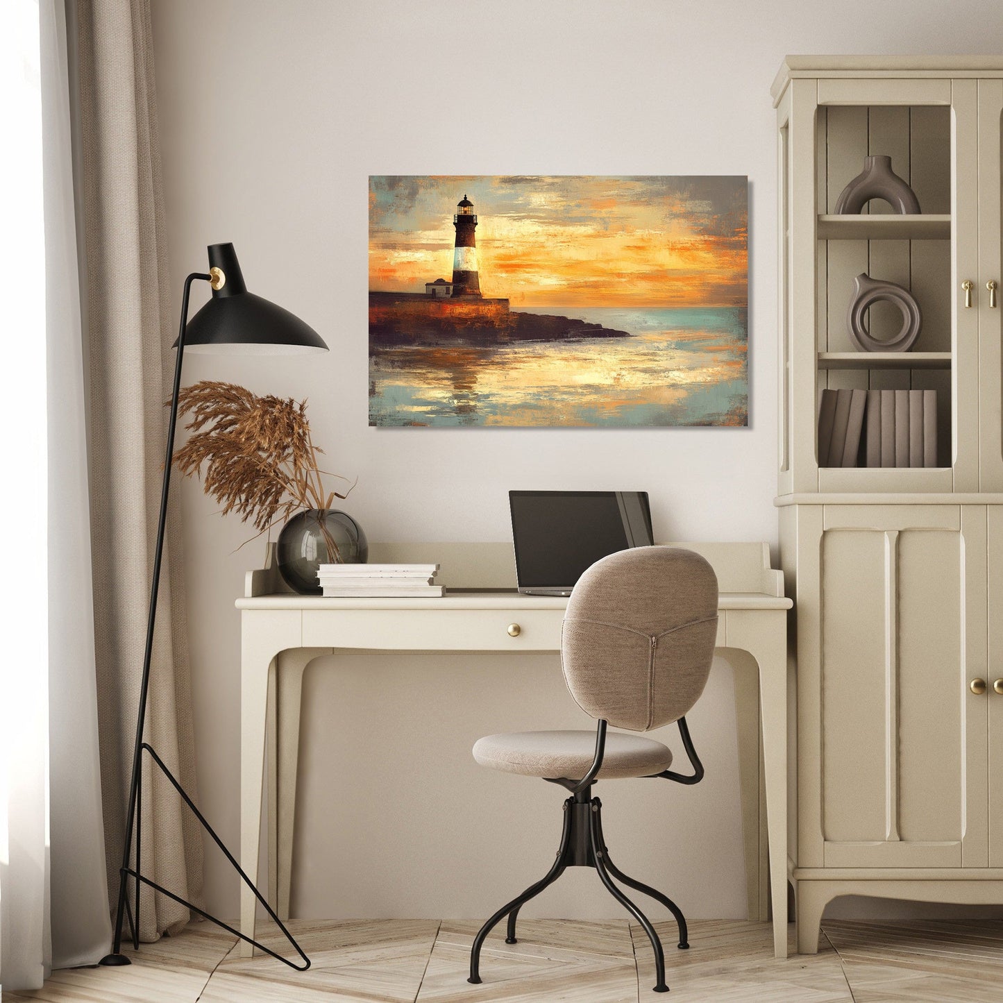 Plymouth Hoe Sunset Canvas