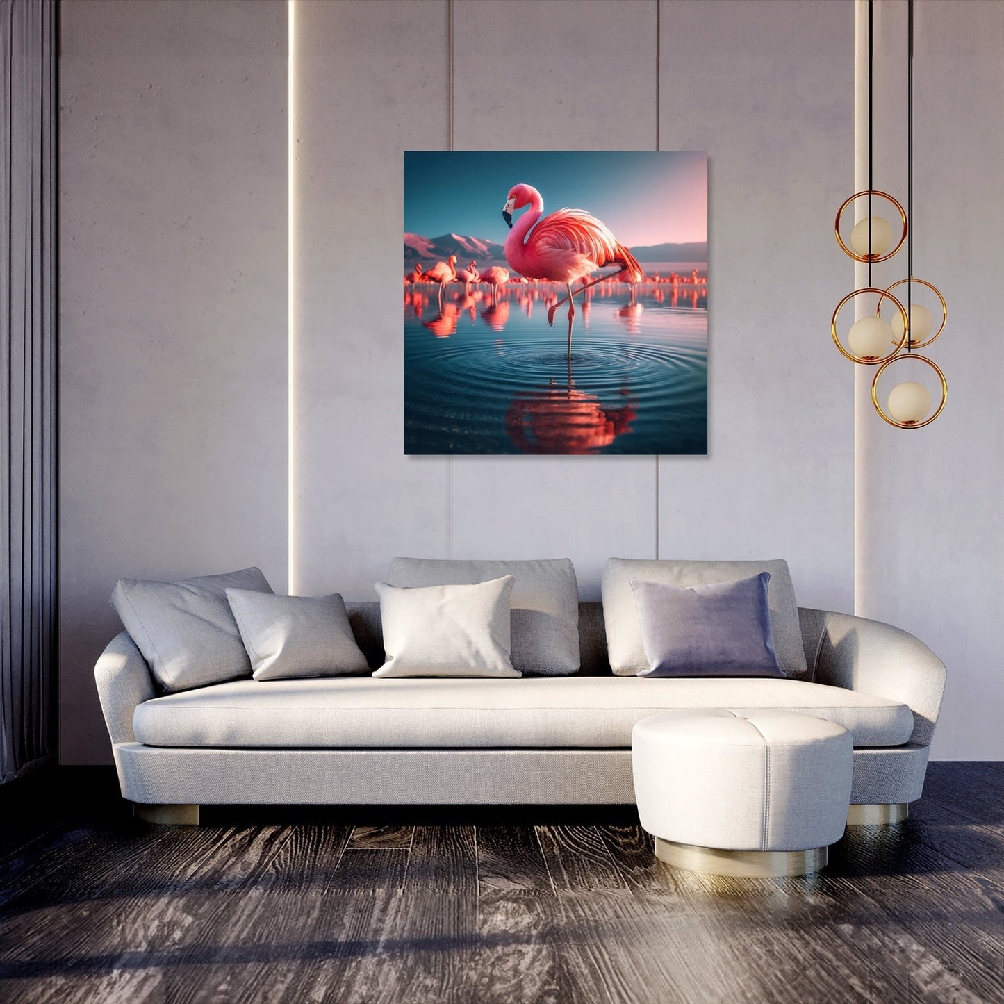 Flamingo Grace Canvas