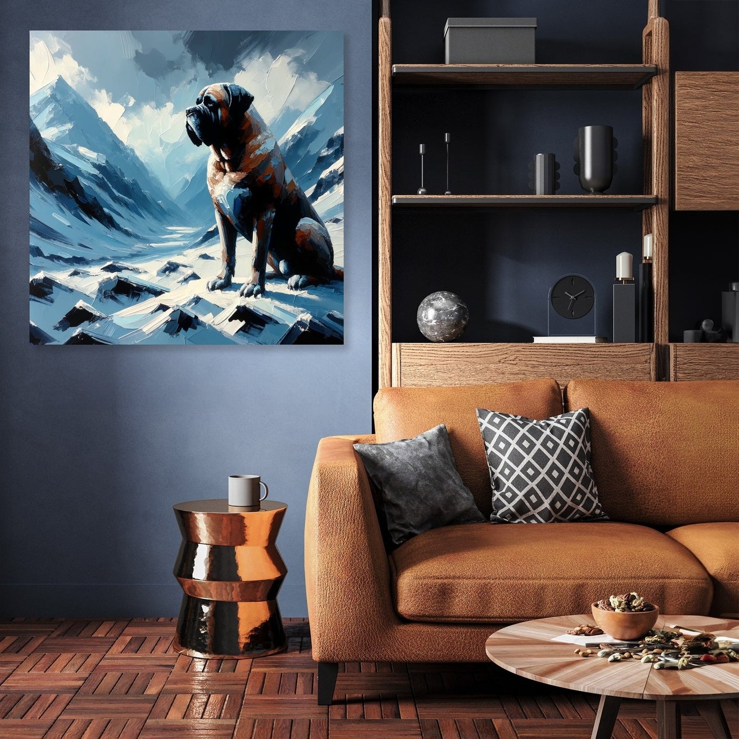 Mountain Sentinel Bullmastiff Canvas