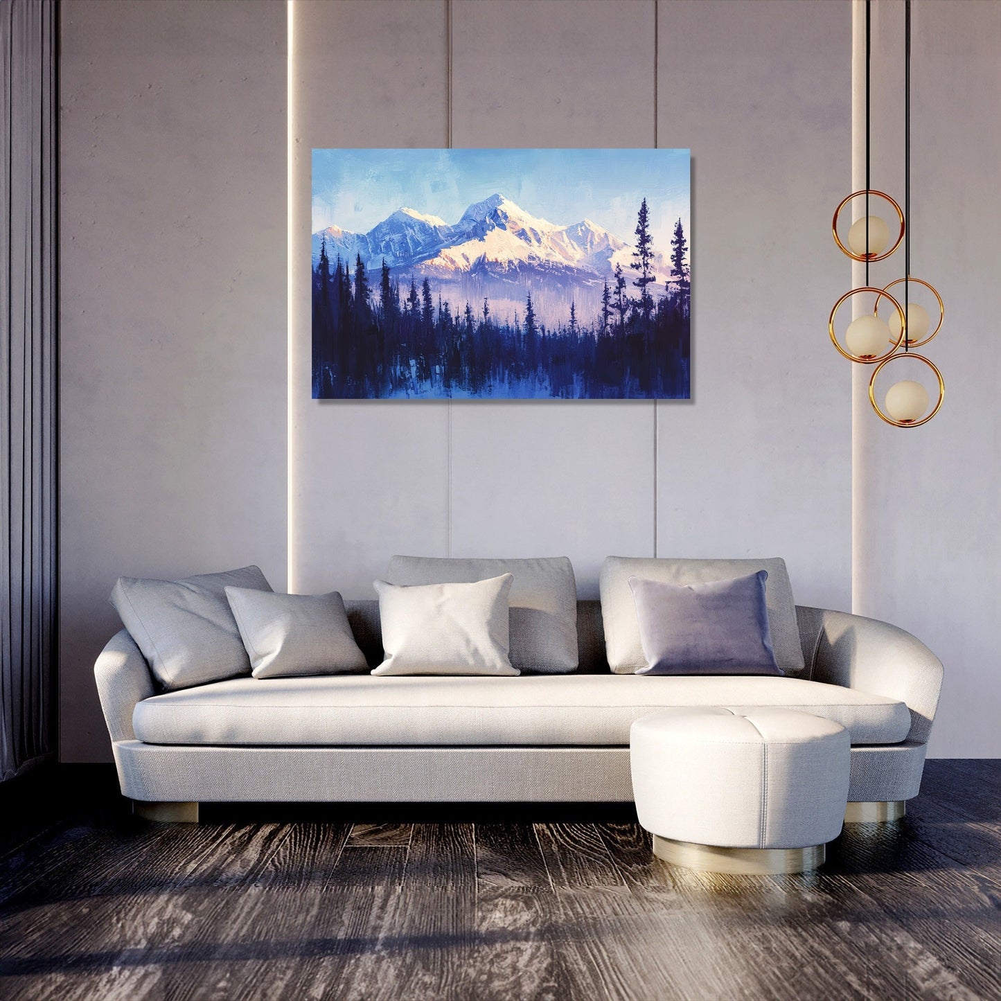 Enigmatic Alpine Serenity Canvas