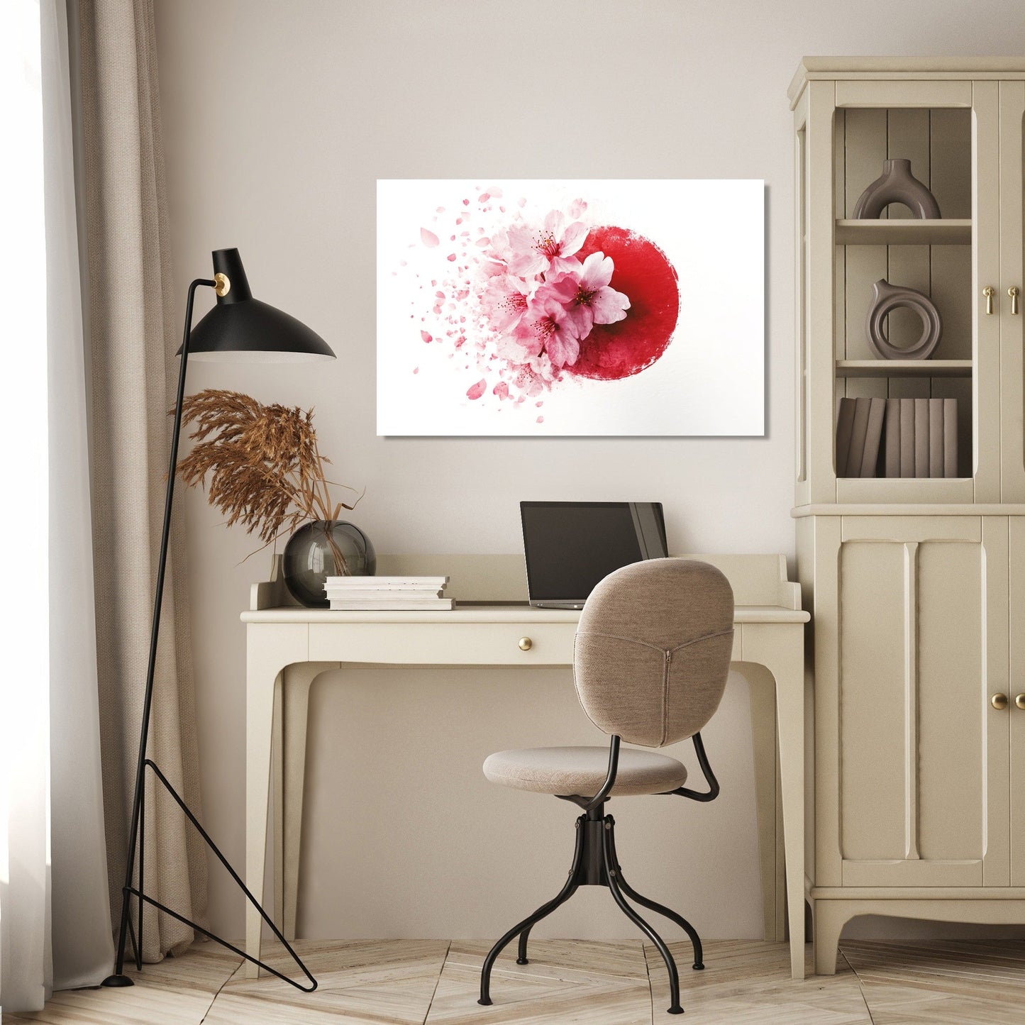 Cherry Blossom Emblem Canvas