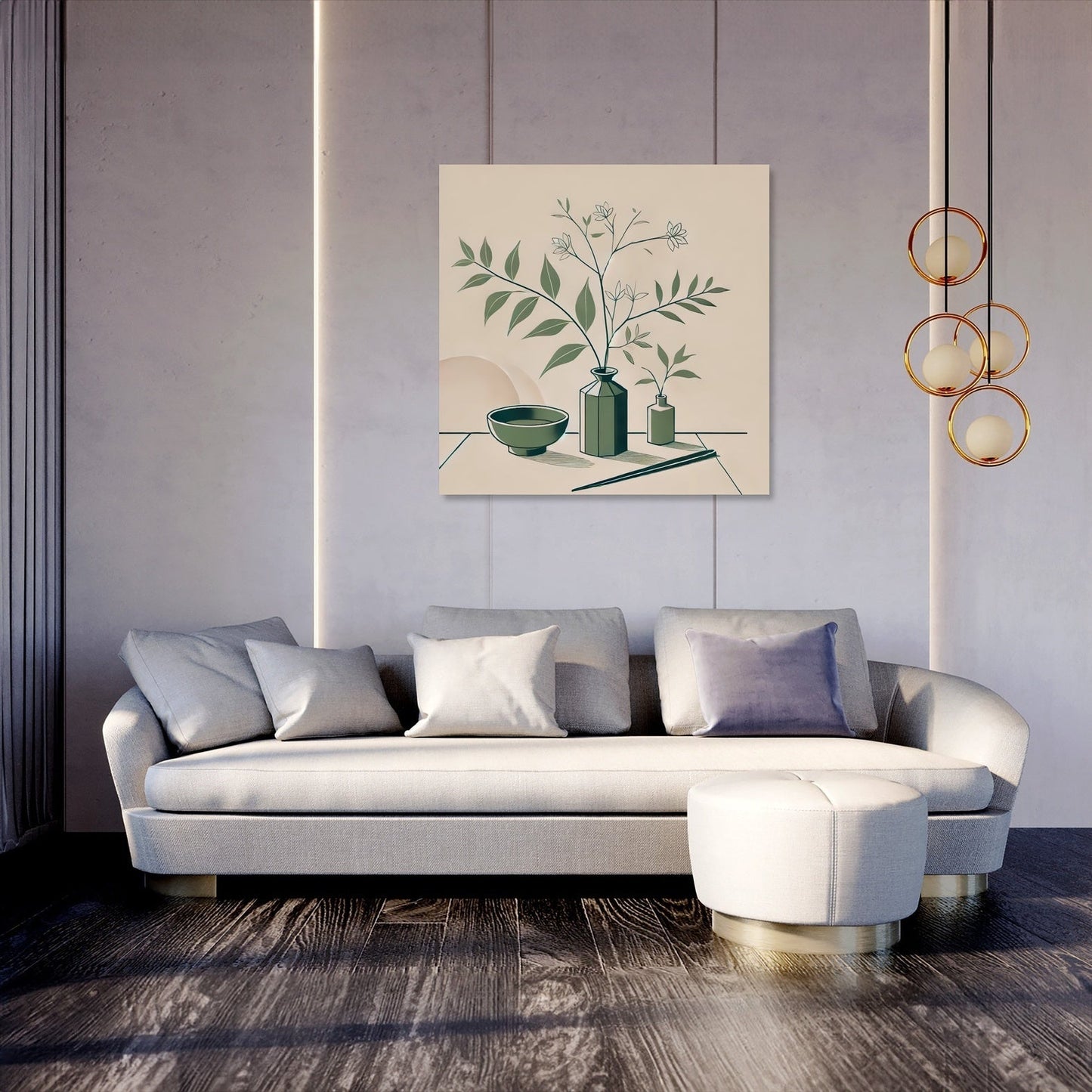 Minimalist Ikebana Canvas
