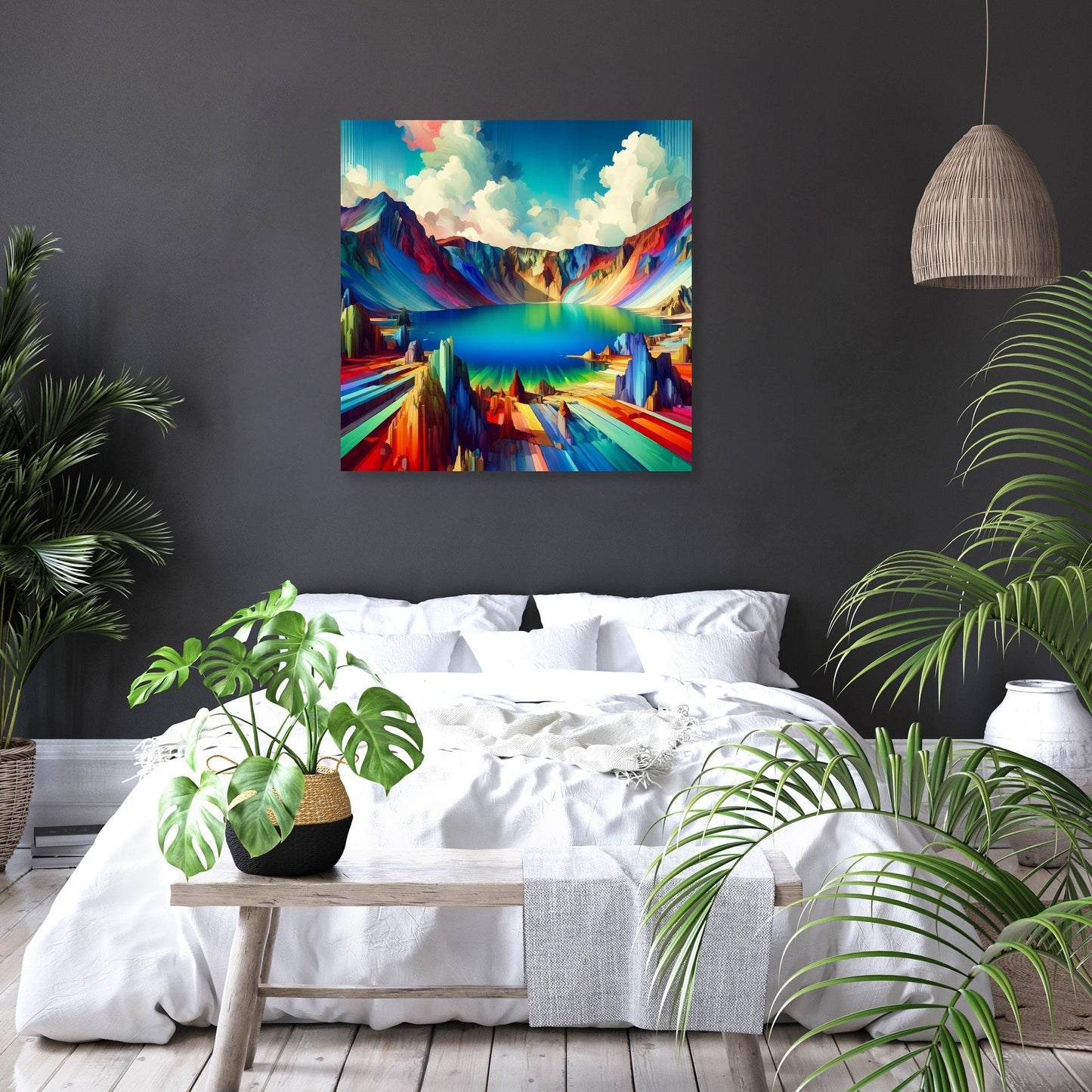 Surreal Crater Canvas