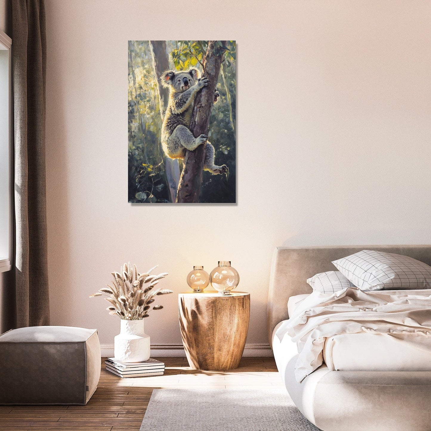 Koala in Eucalyptus Canvas