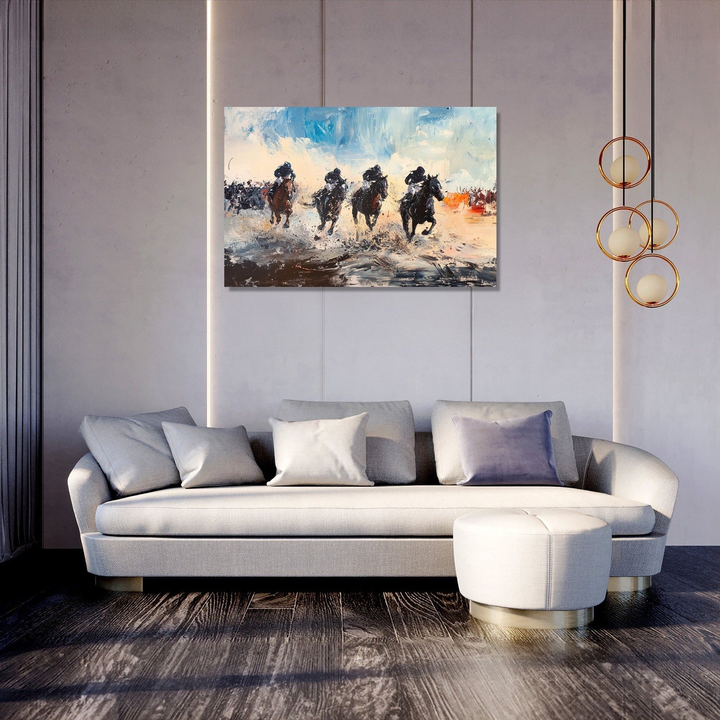 Galloping Glory Racing Canvas