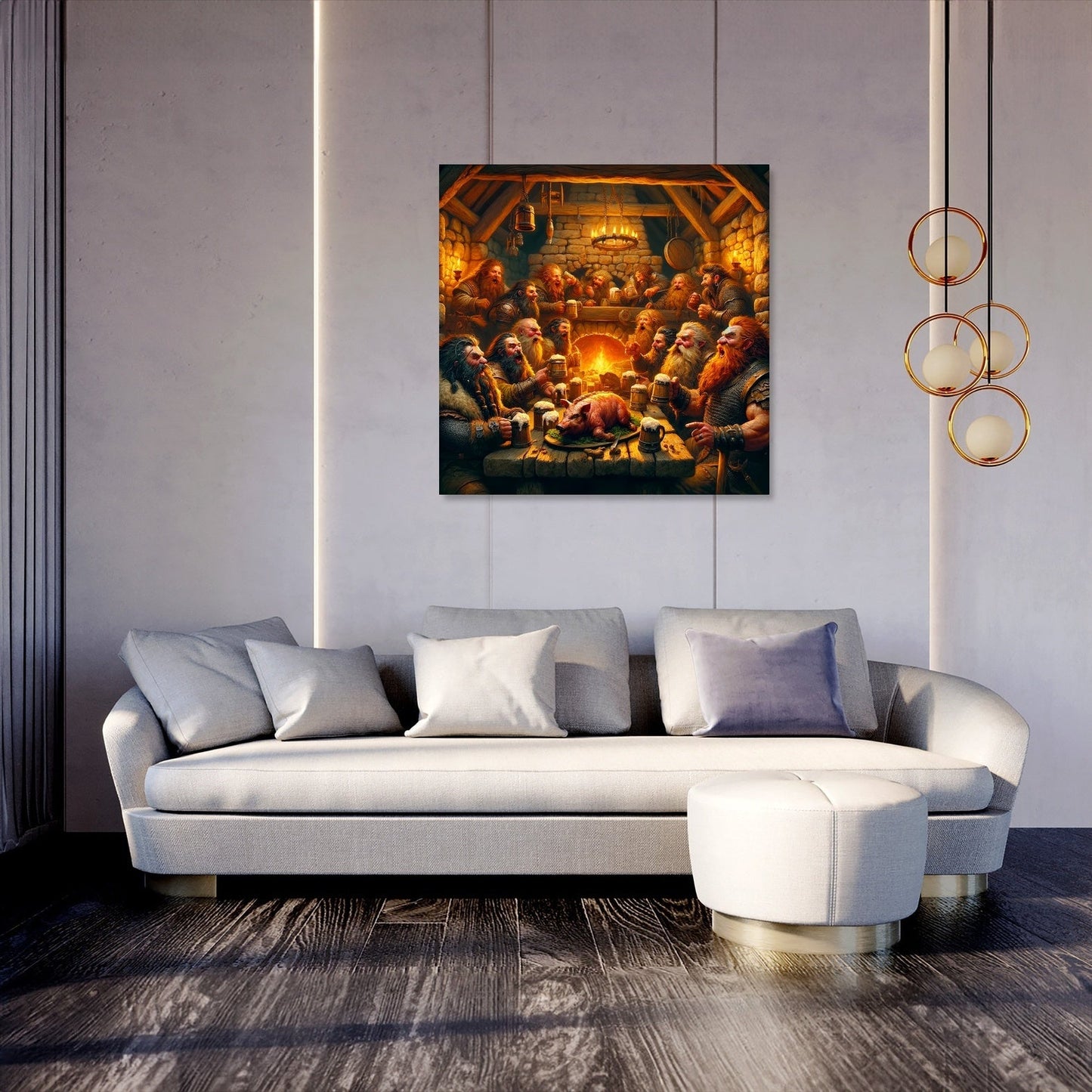 Dwarven Hearth Tales Canvas