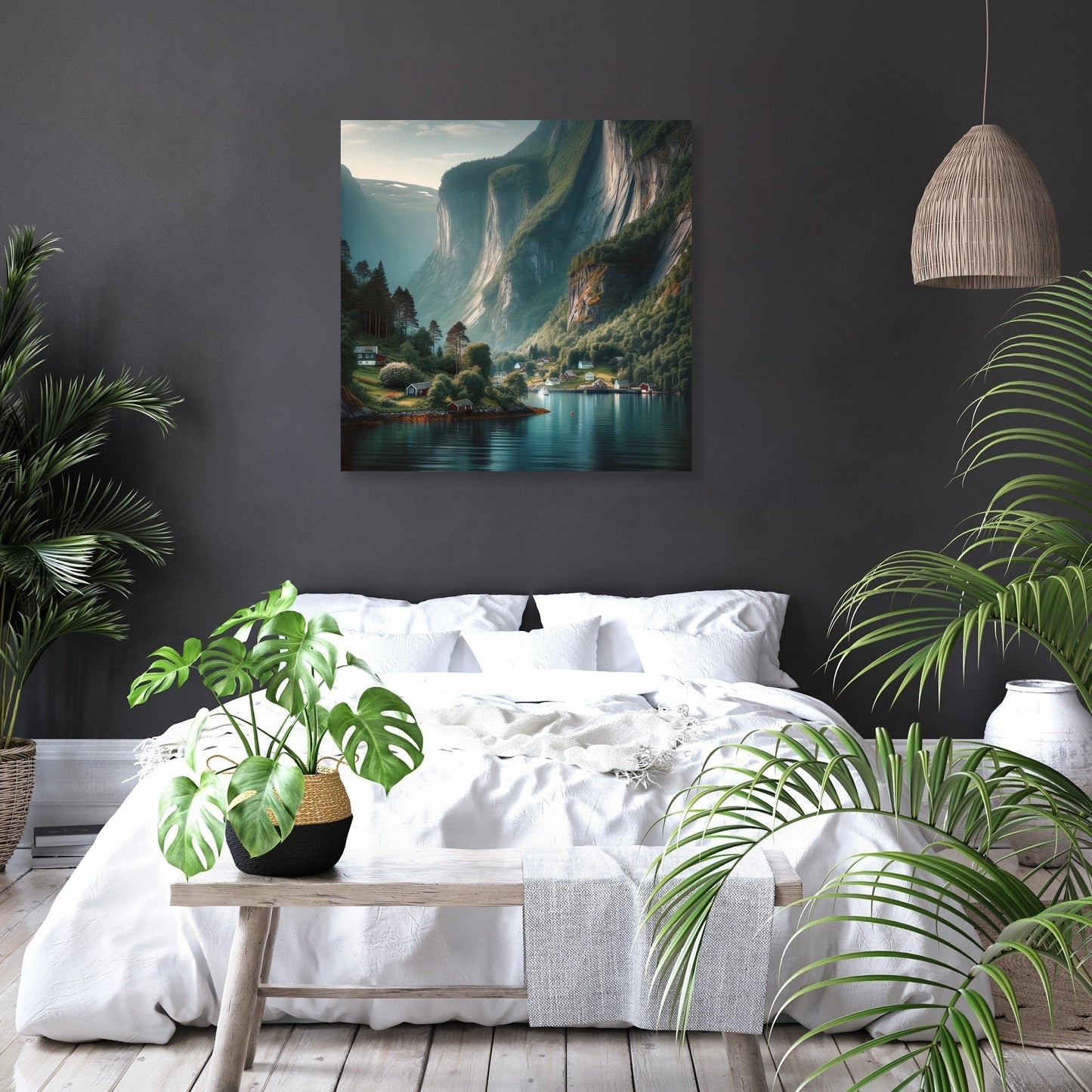 Tranquil Fjord Canvas