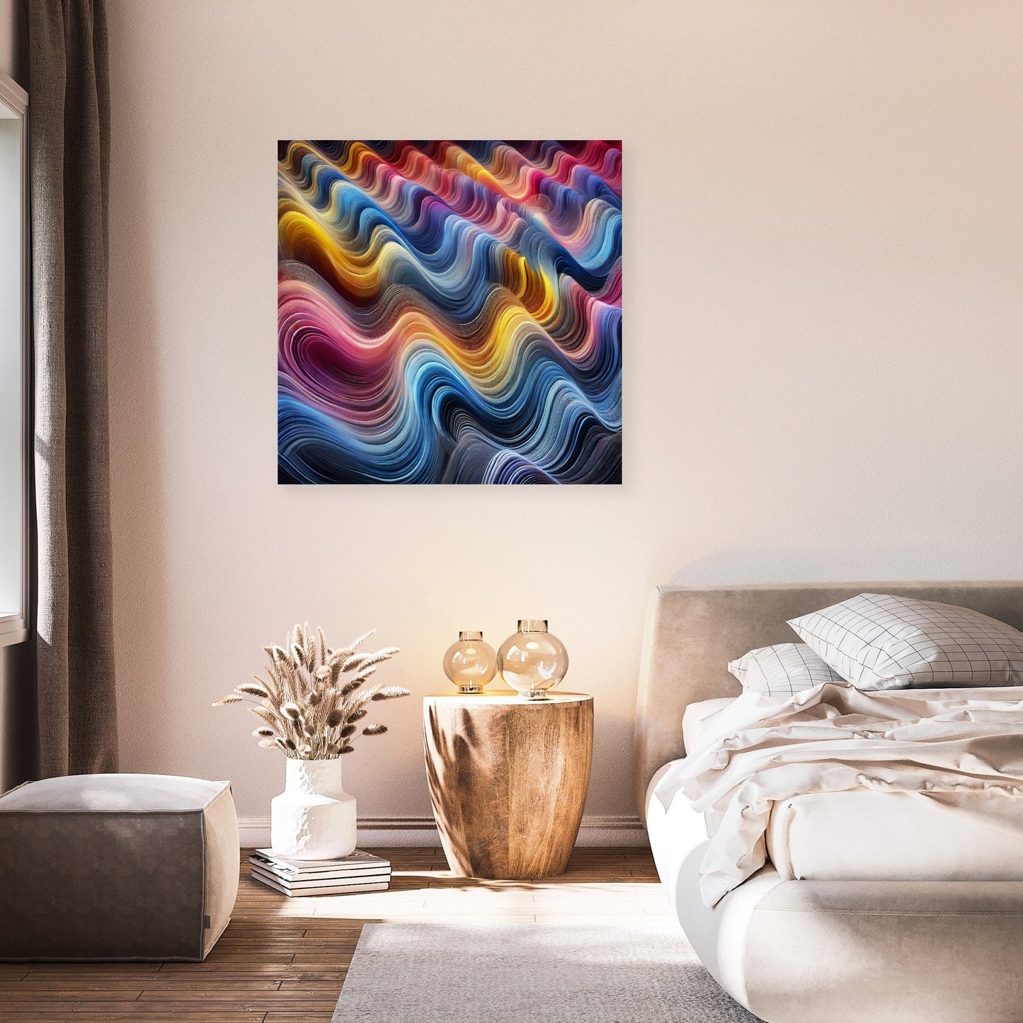 Chromatic Wave Harmony Canvas