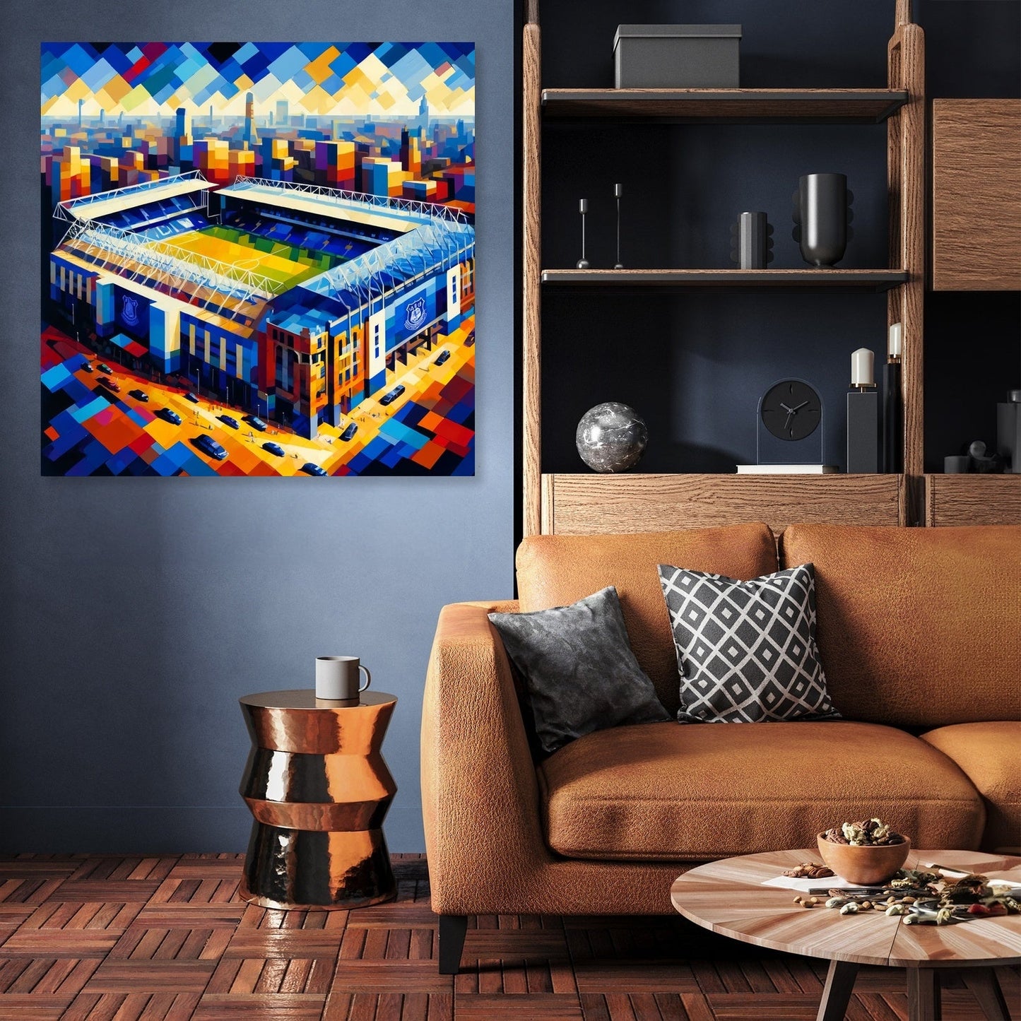 Cubist Goodison Park Liverpool Canvas