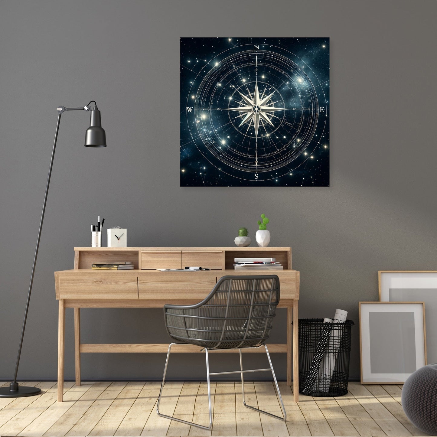 Celestial Compass Canvas