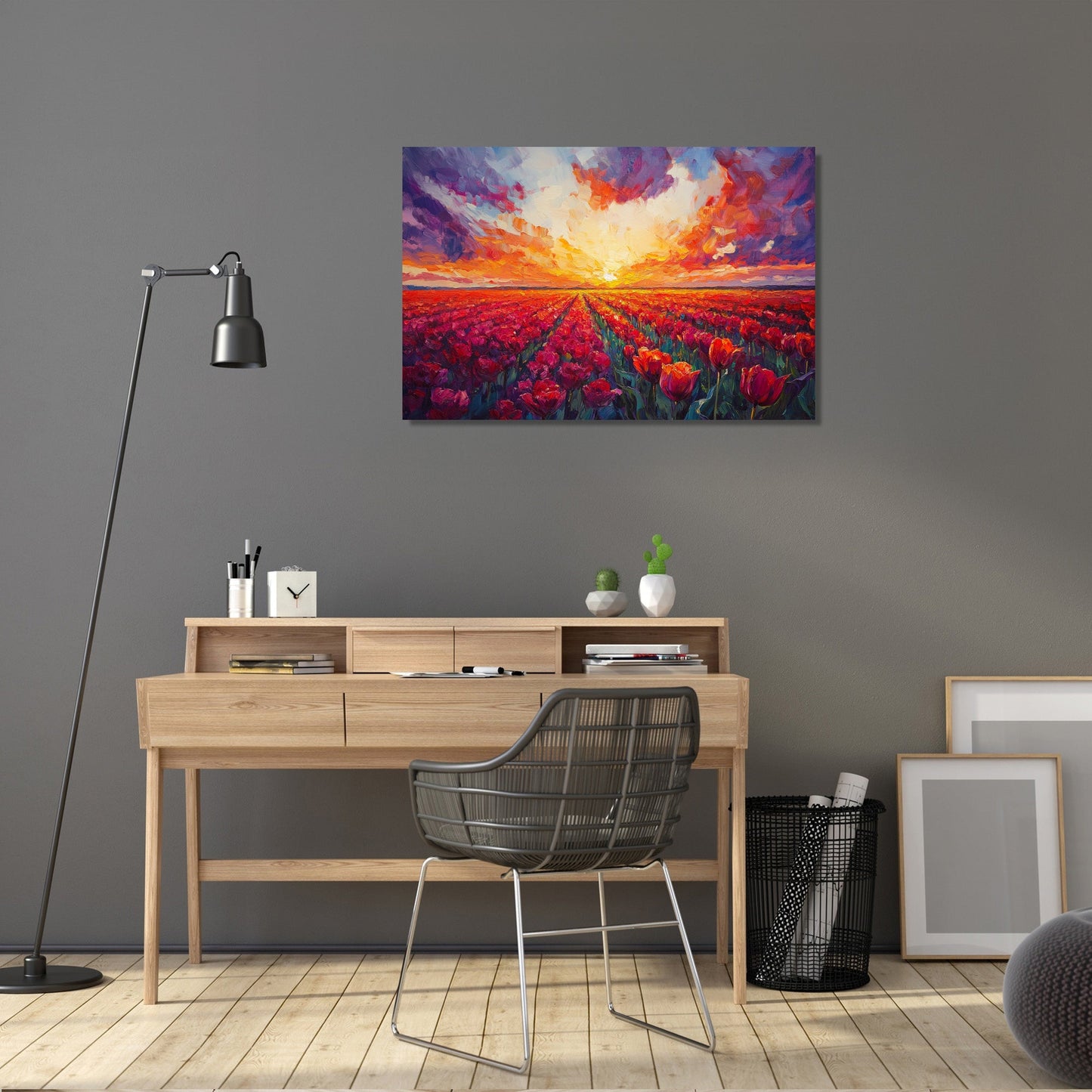 Sunset Tulip Canvas