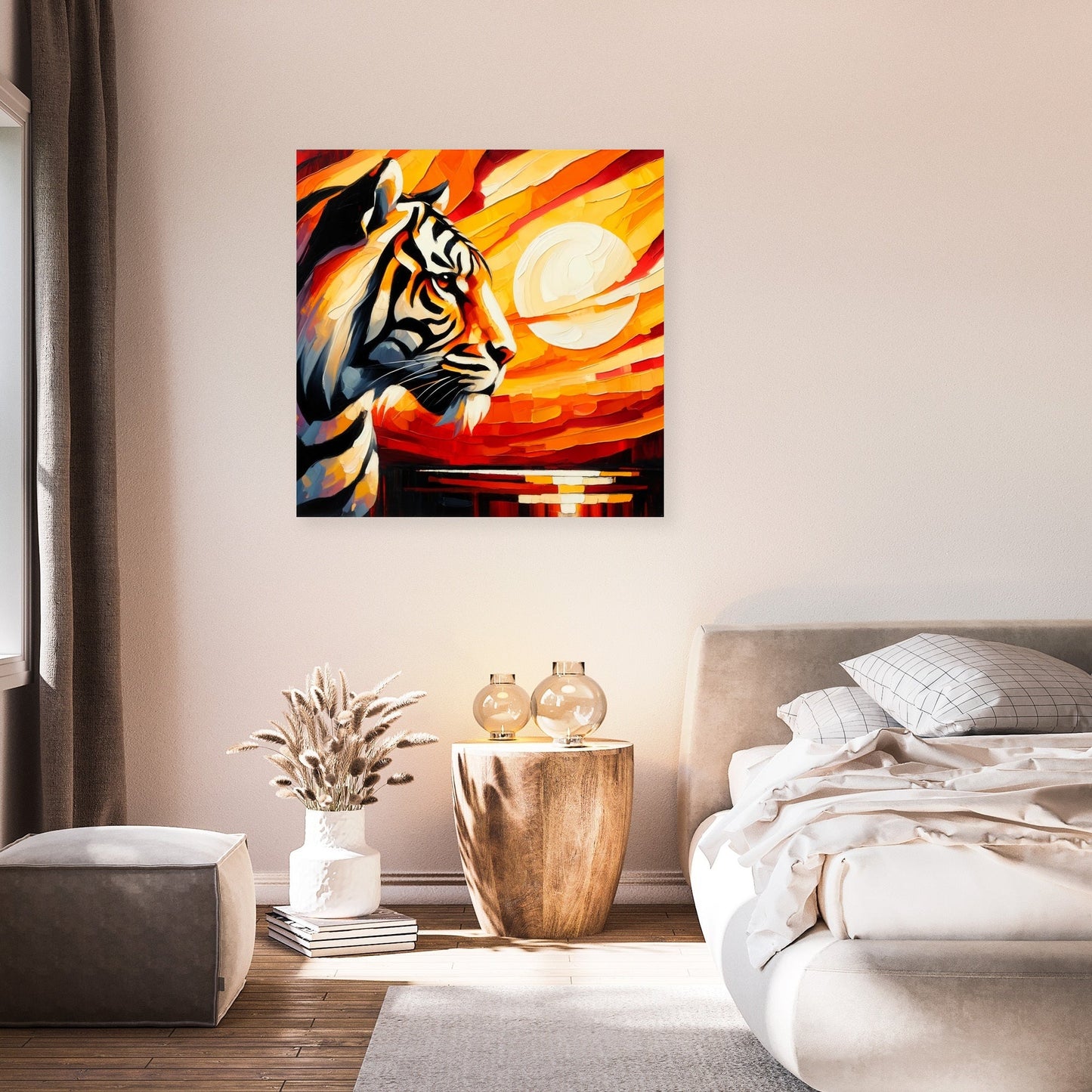 Sunset Tiger Blaze Canvas