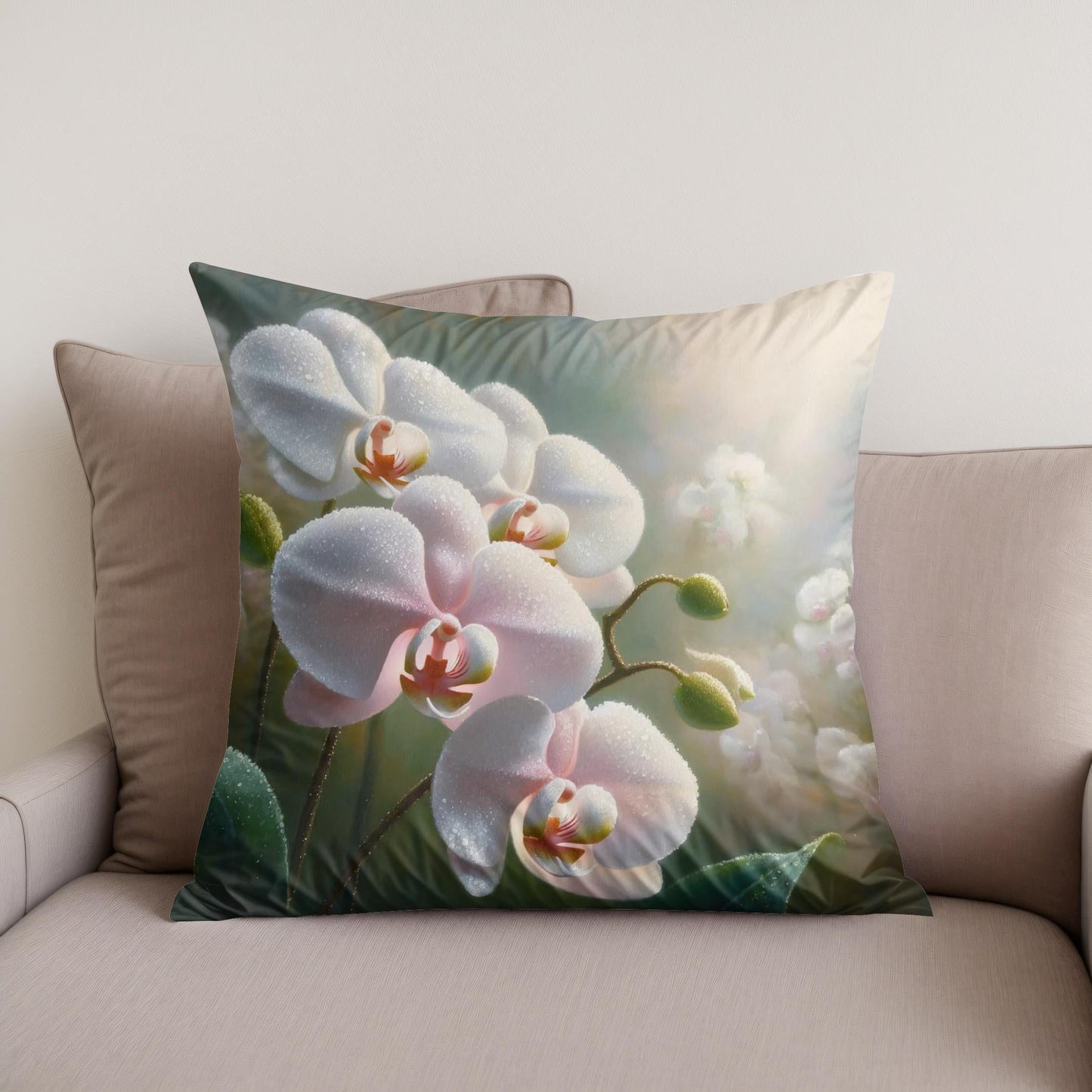 Orchid Whisper Cotton Cushion