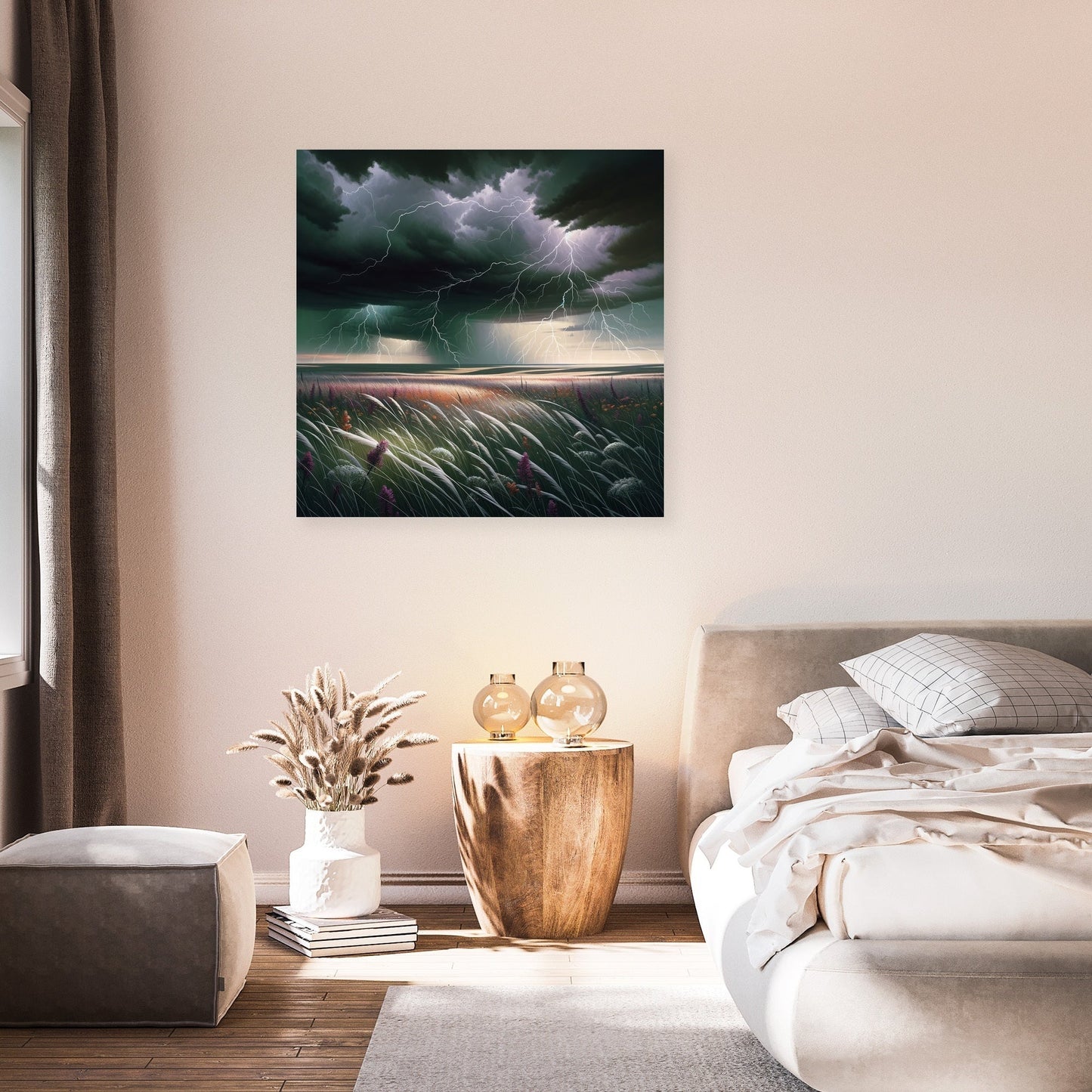 Stormy Prairie Power Canvas