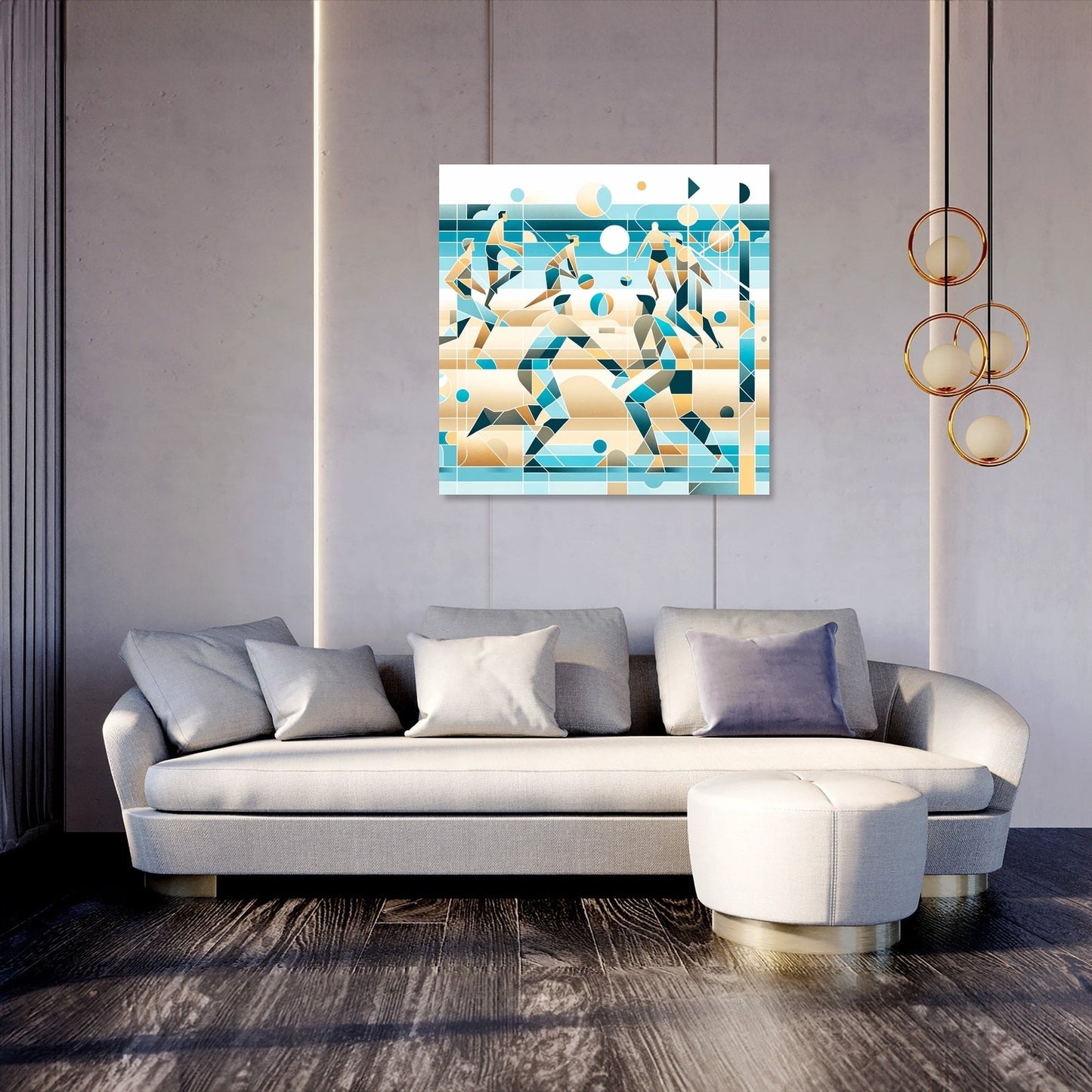 Beach Volleyball Vibes Canvas