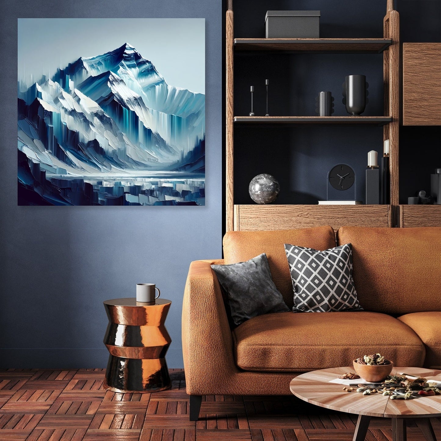 Everest Abstract Depths Canvas