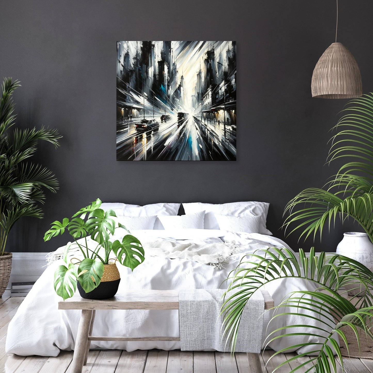 Stormy Streets Canvas