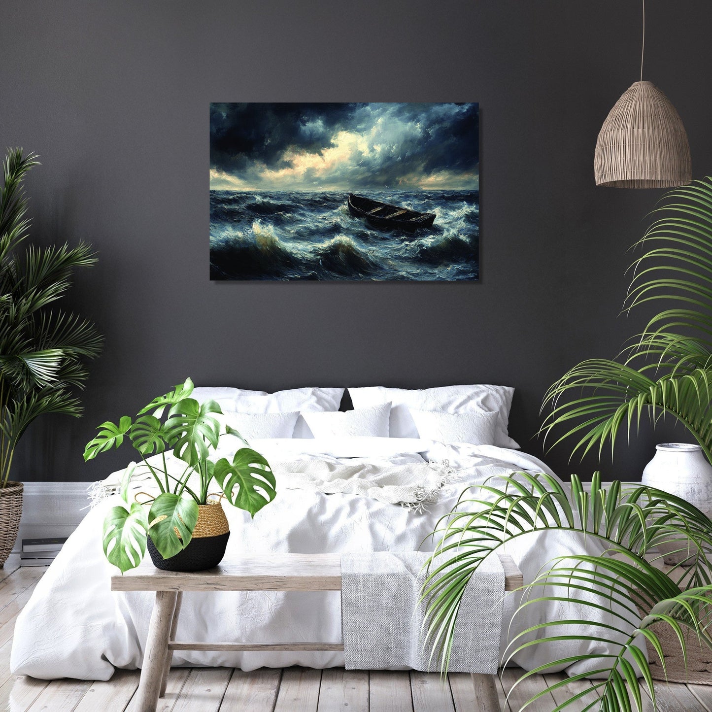 Summer Storm Lake Canvas