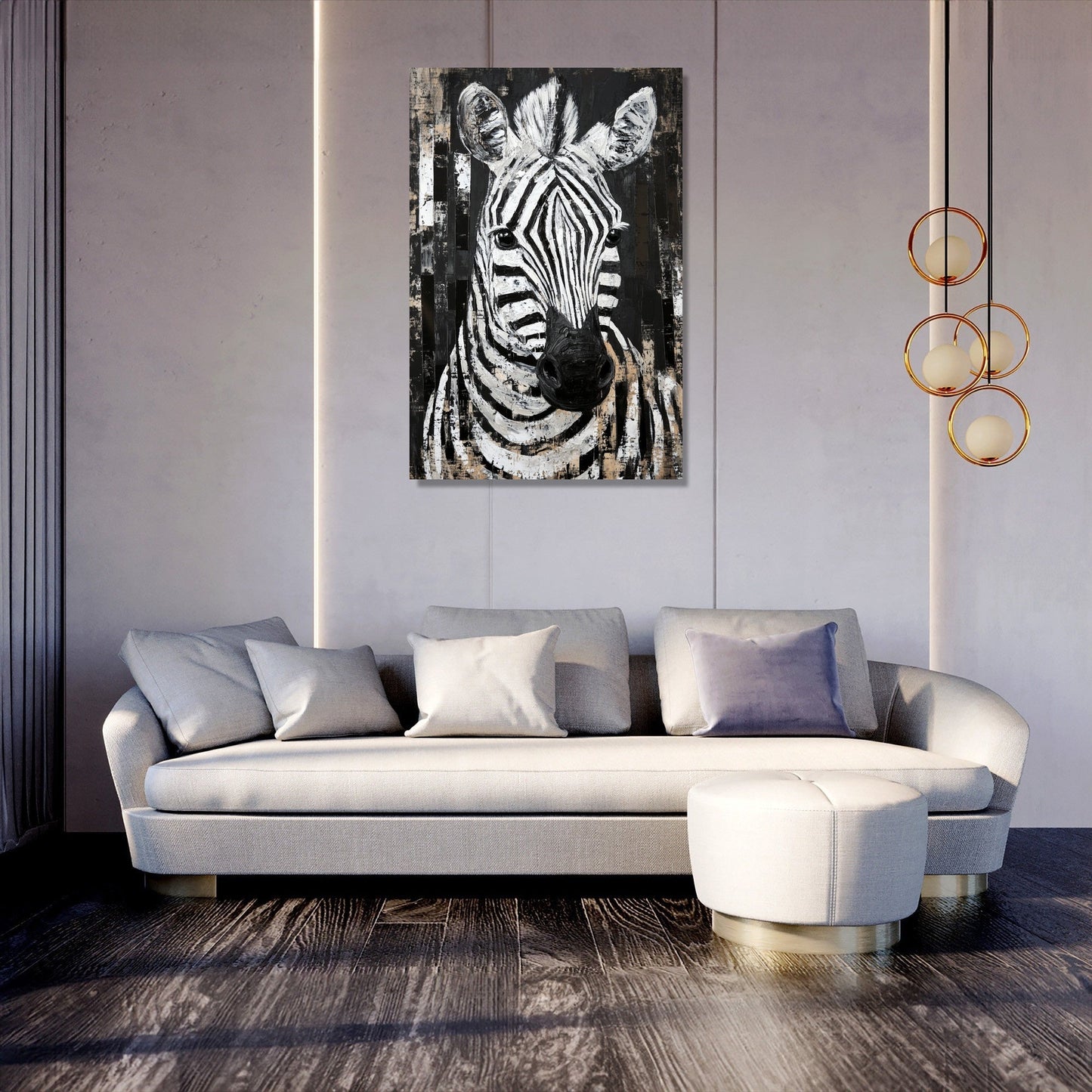 Zebra Geometry Canvas