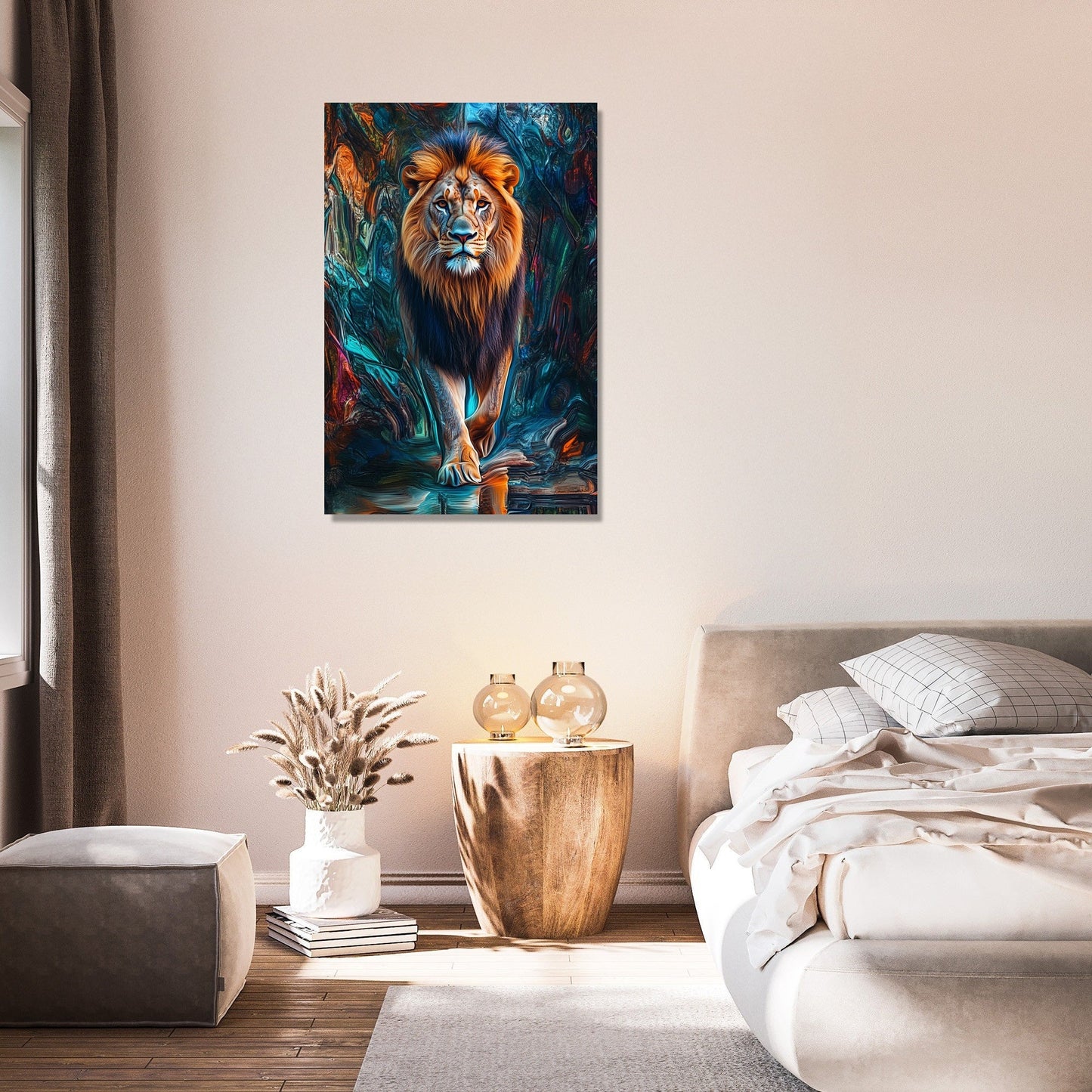 Regal Reflection Lion Canvas