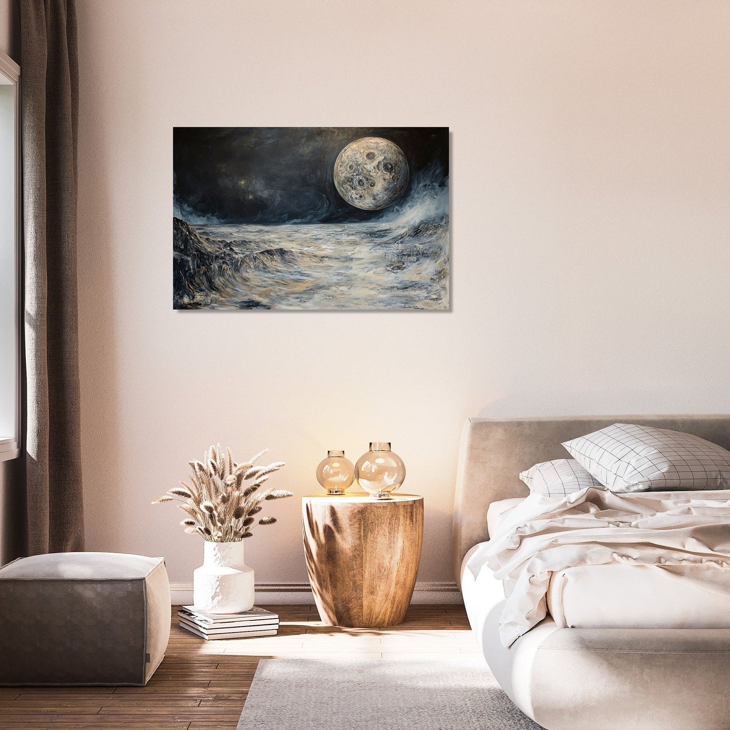 Enigmatic Earthrise Canvas