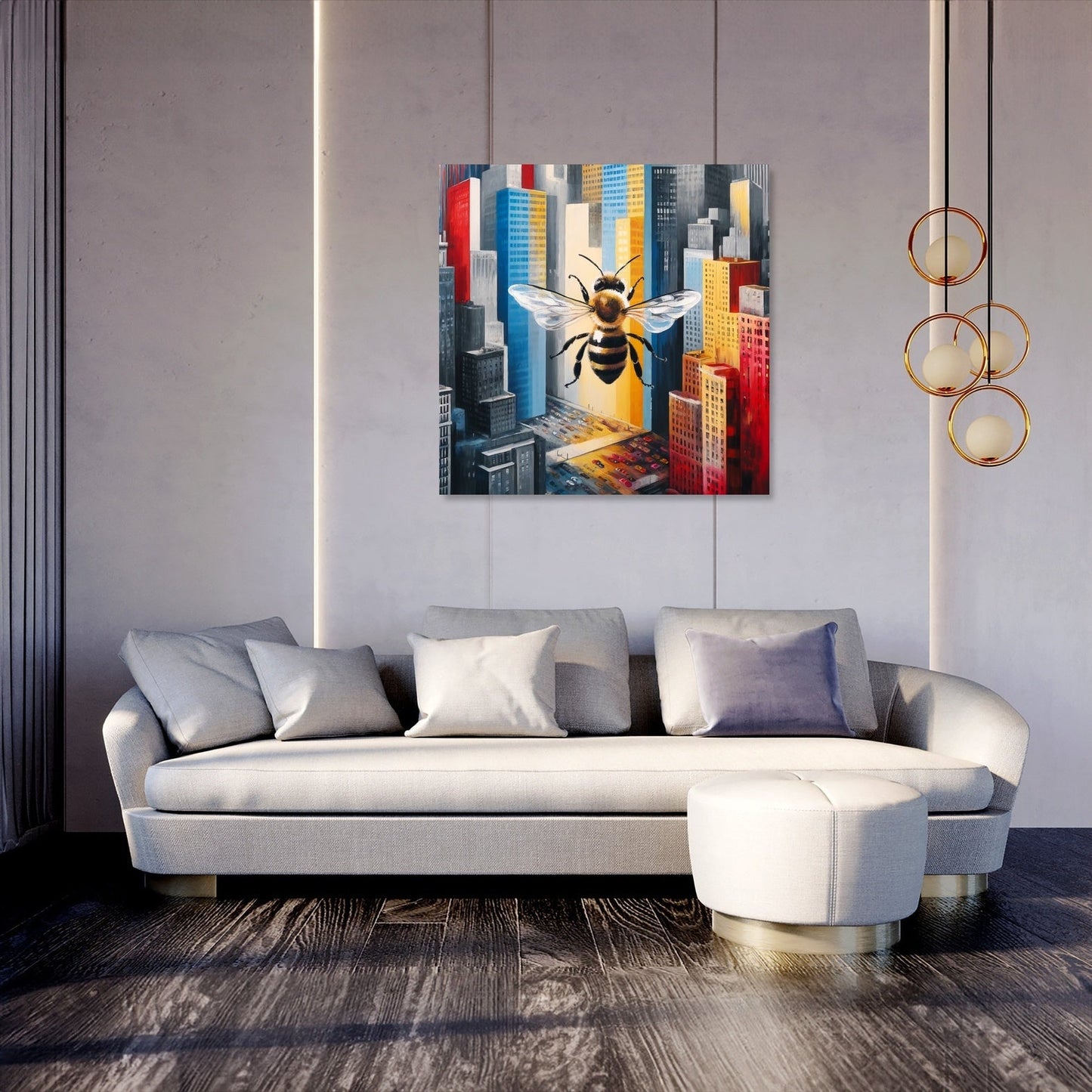 Bee in the City Canvas