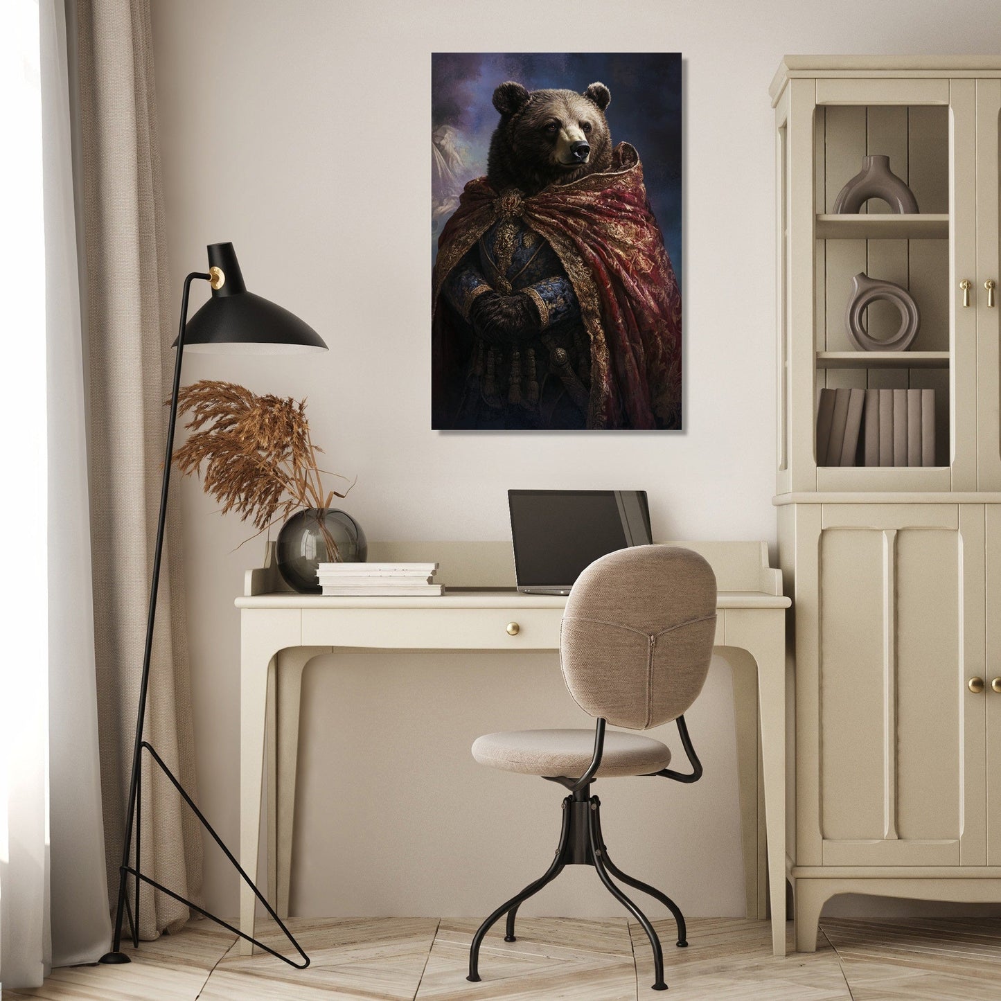 Majestic Monarch Bear Canvas