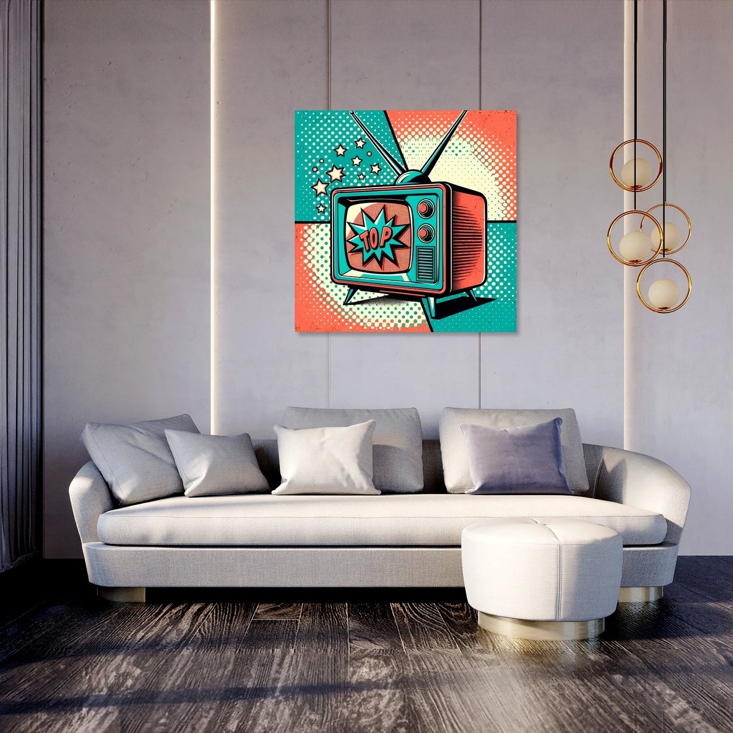 Retro TV Canvas