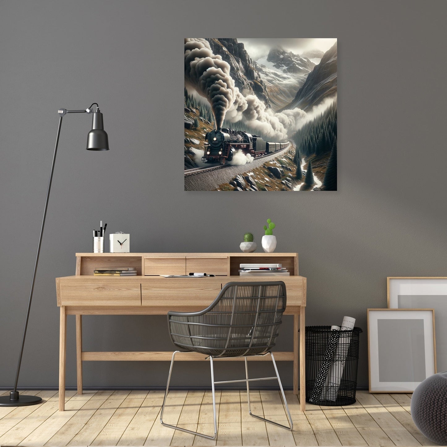 Mountain Pass Express Canvas