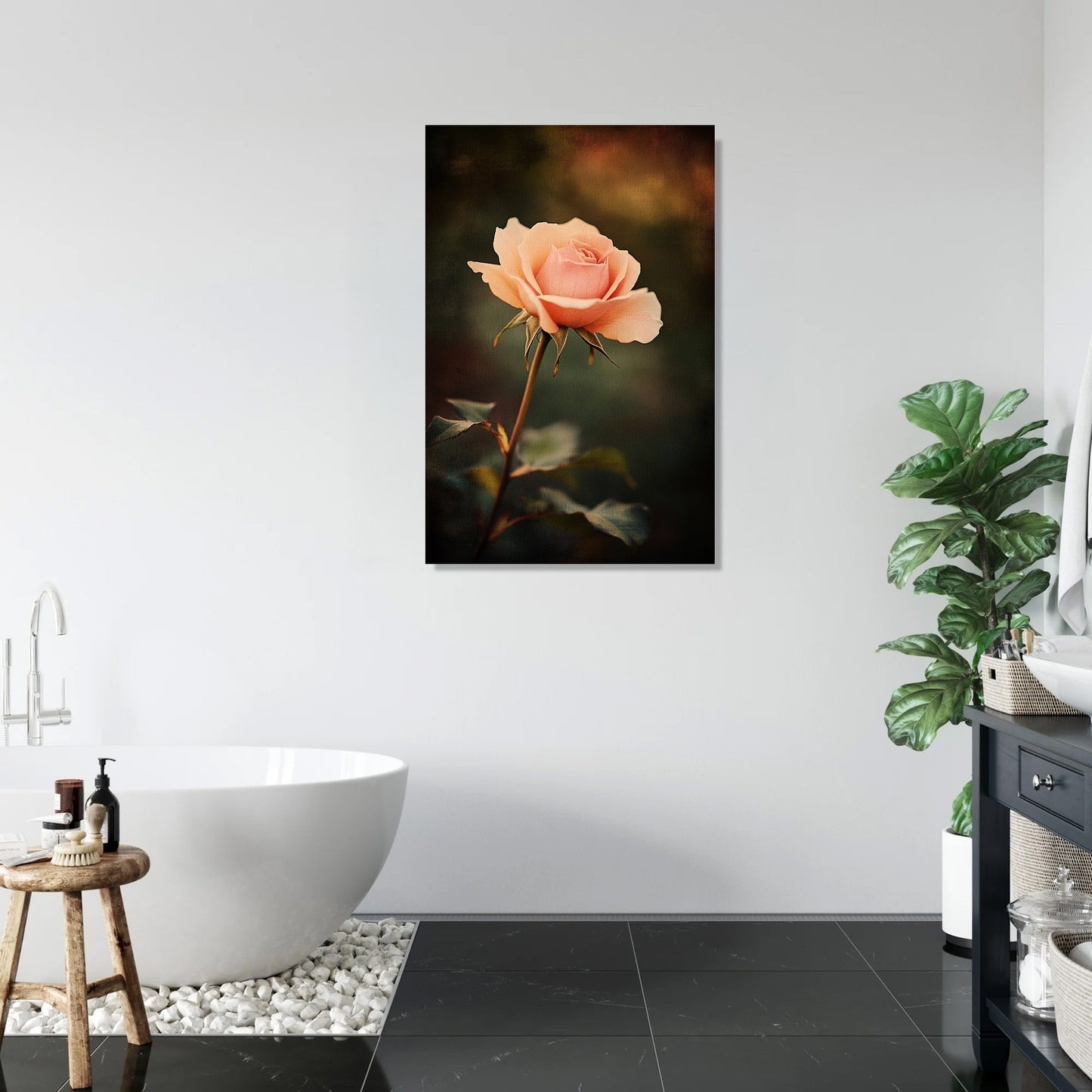 Nostalgic Rose Canvas