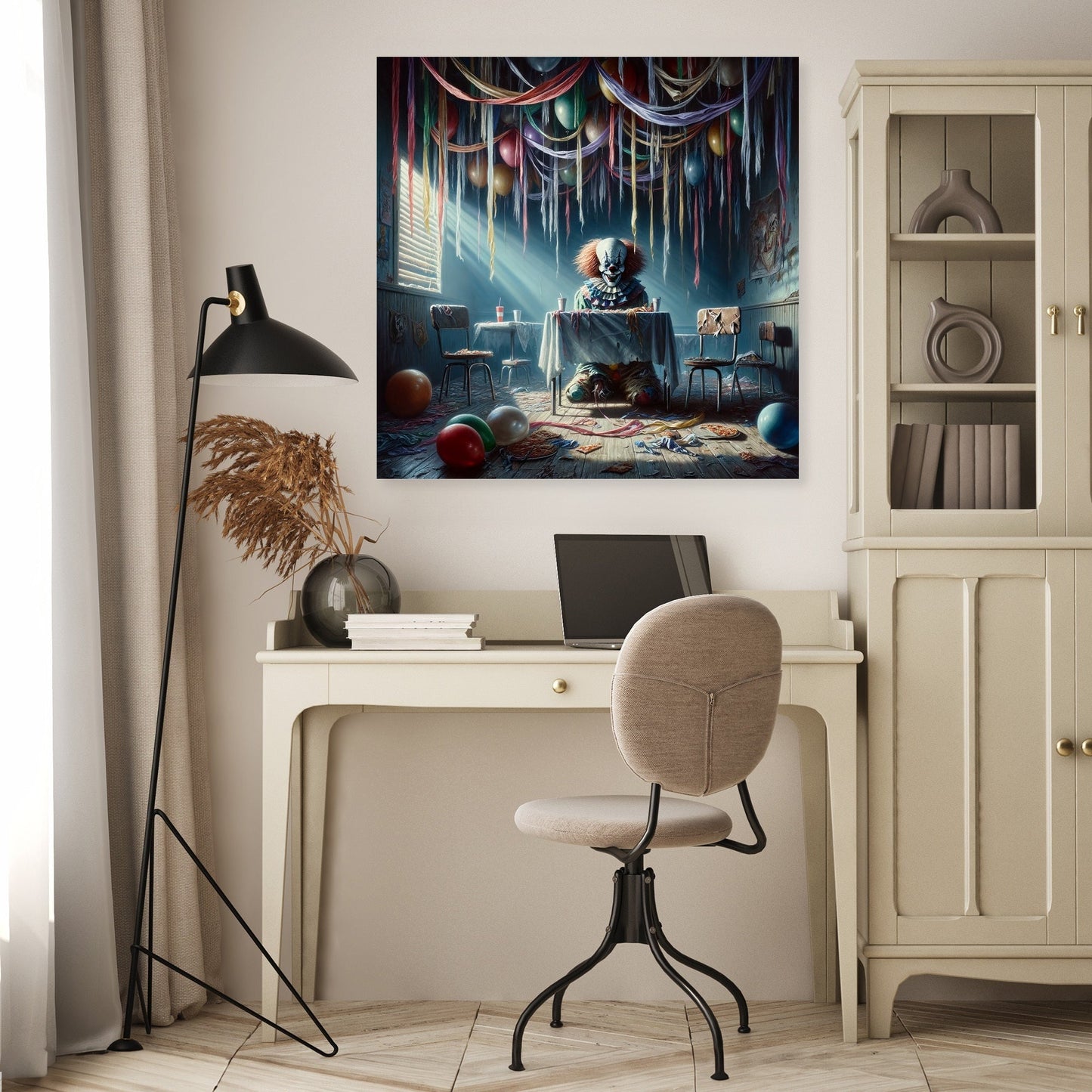 Haunted Party Room Canvas