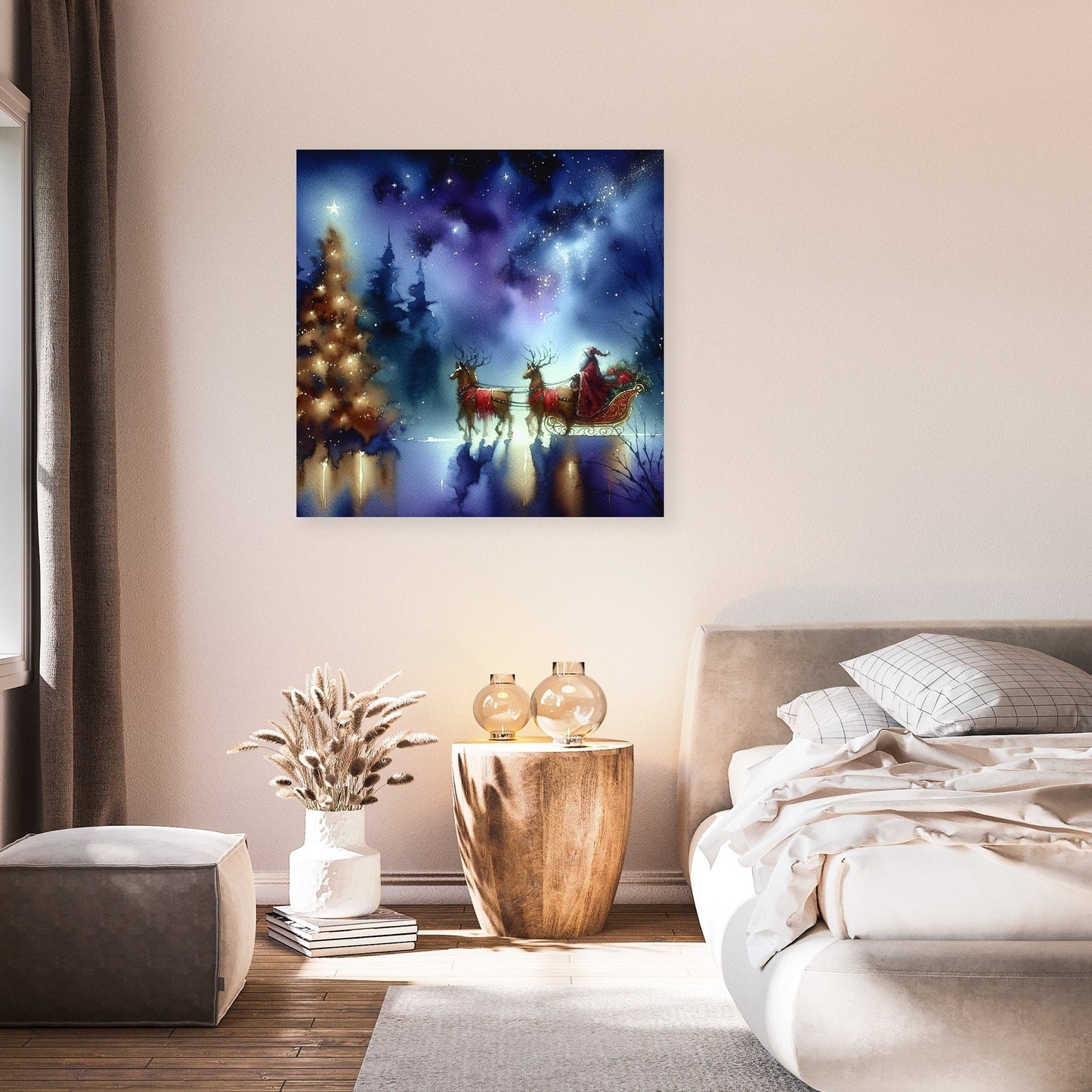 Starry Christmas Melancholia Canvas