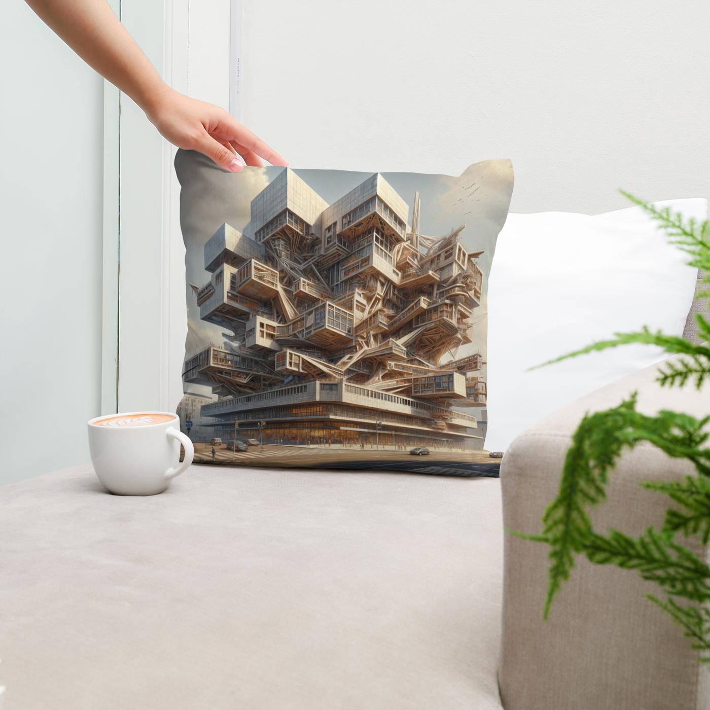 Deconstructivist Muse Cotton Cushion