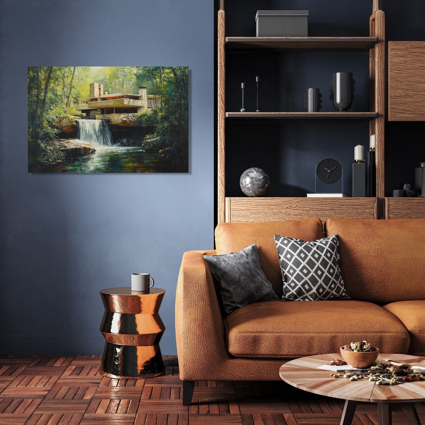 Mystical Midday Fallingwater Canvas