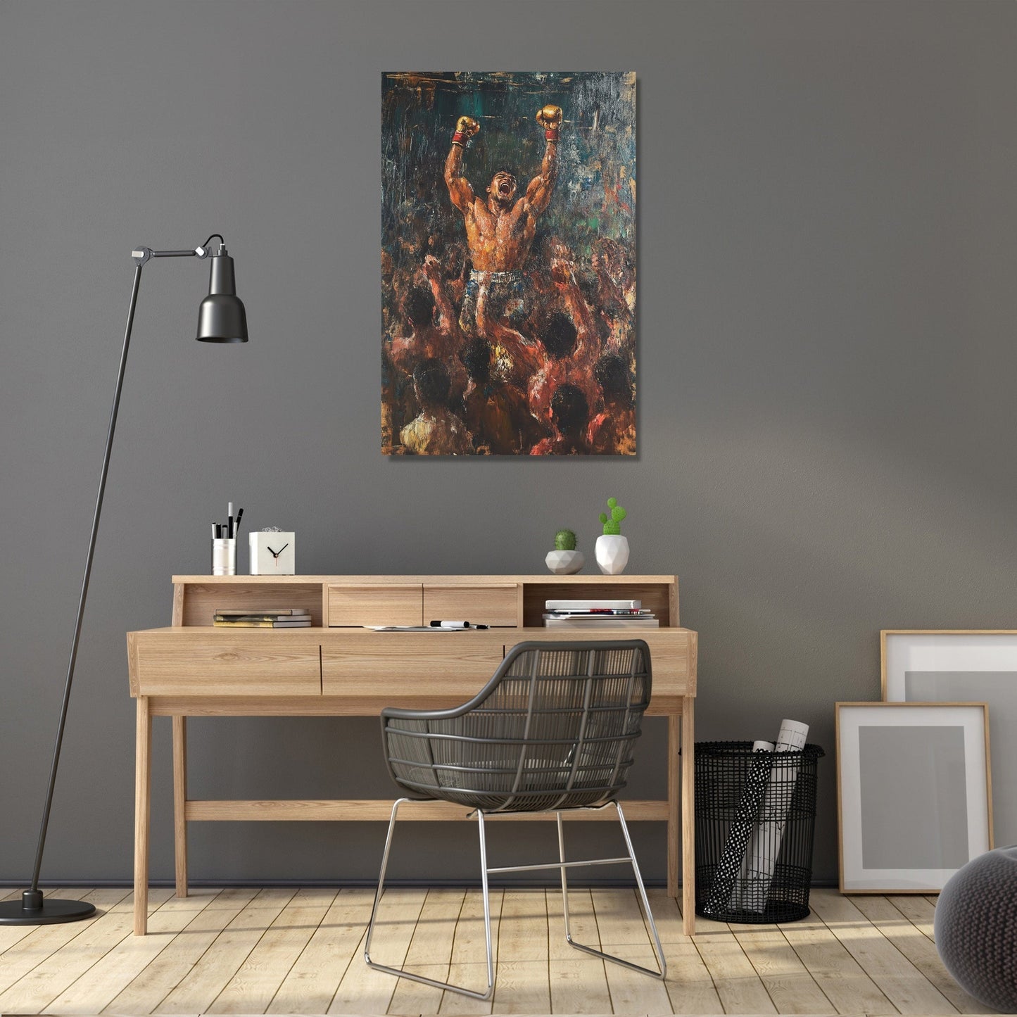 Victorious Boxer Triumph Canvas