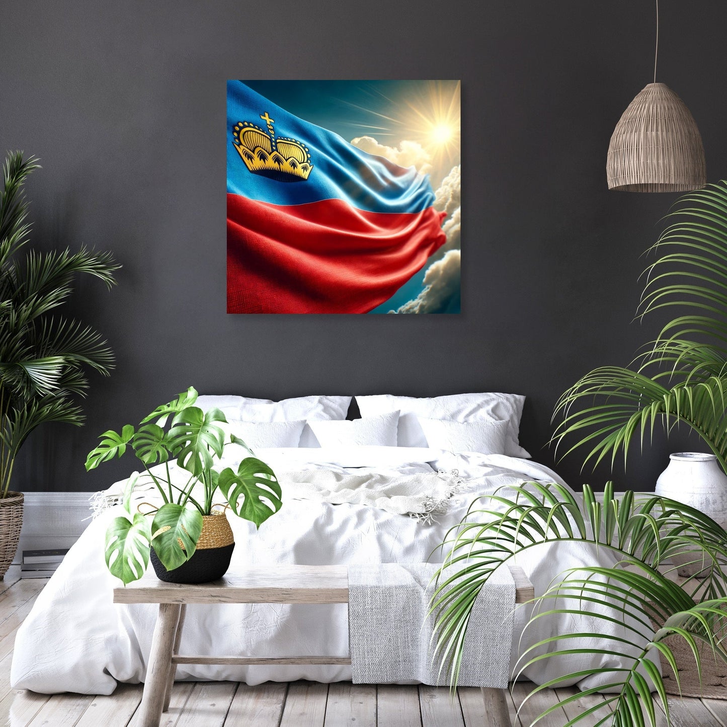 Liechtenstein Skyline Canvas