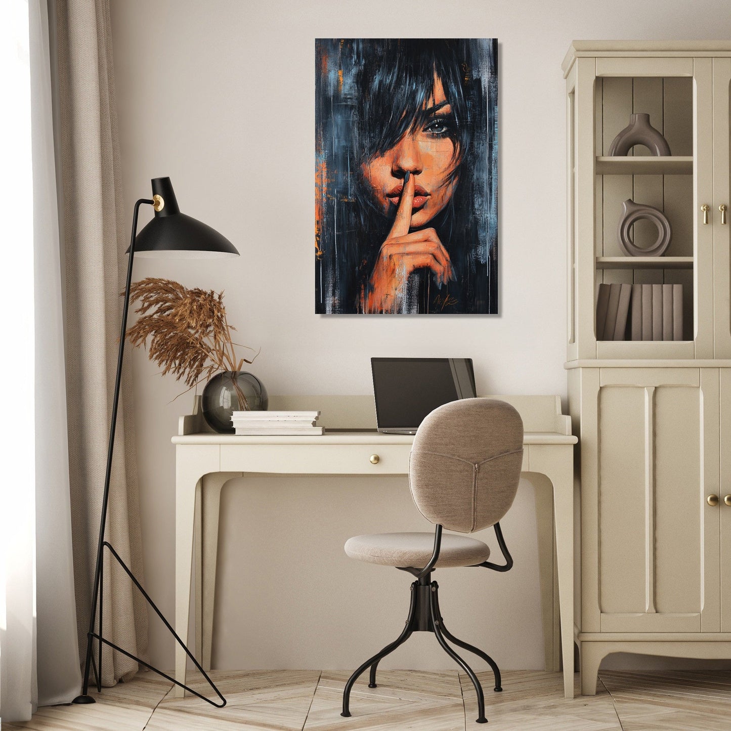 Enigmatic Shush Canvas