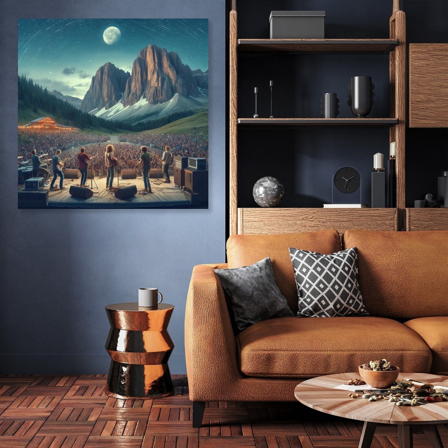 Mountain Rock Concert Canvas