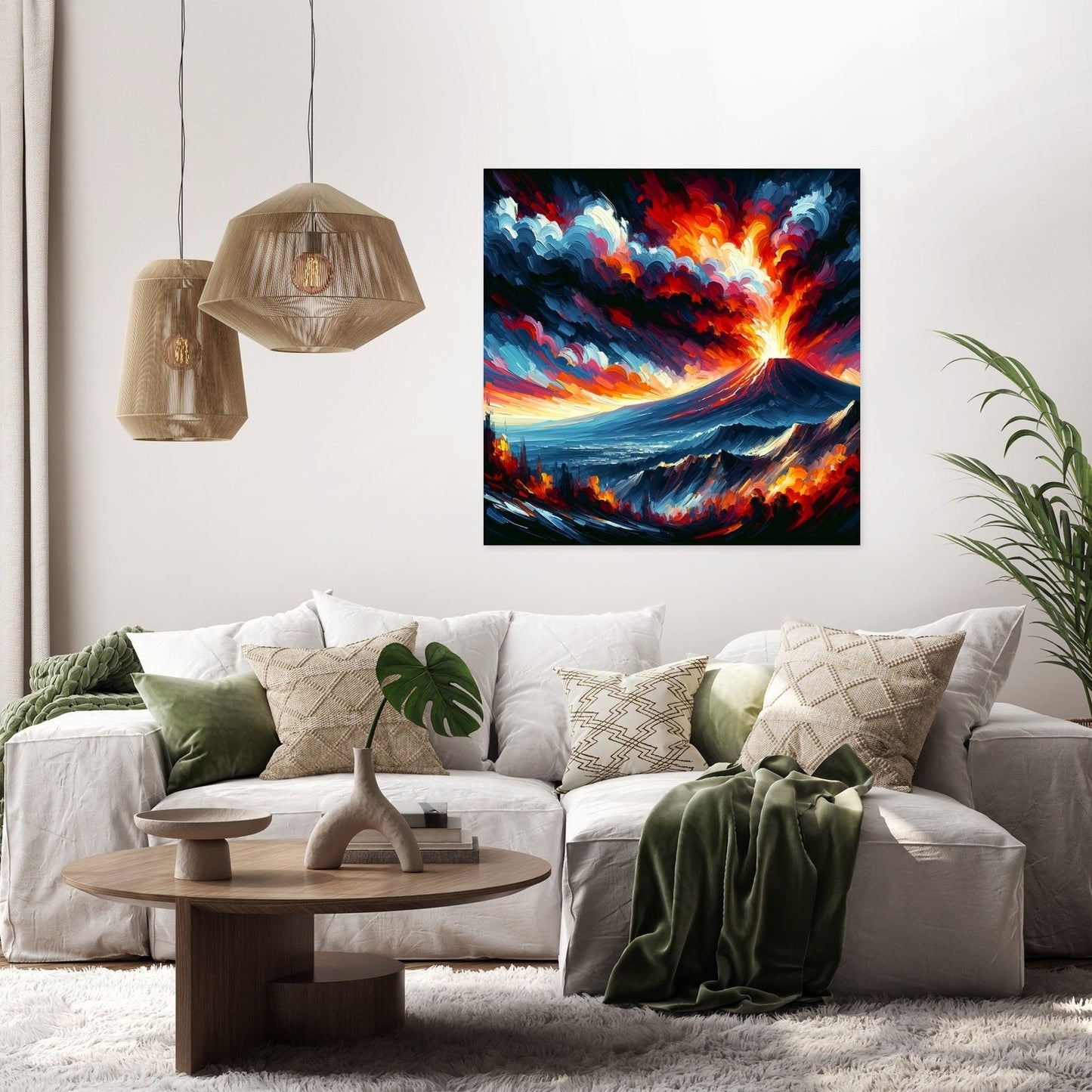 Etna Eruption Canvas