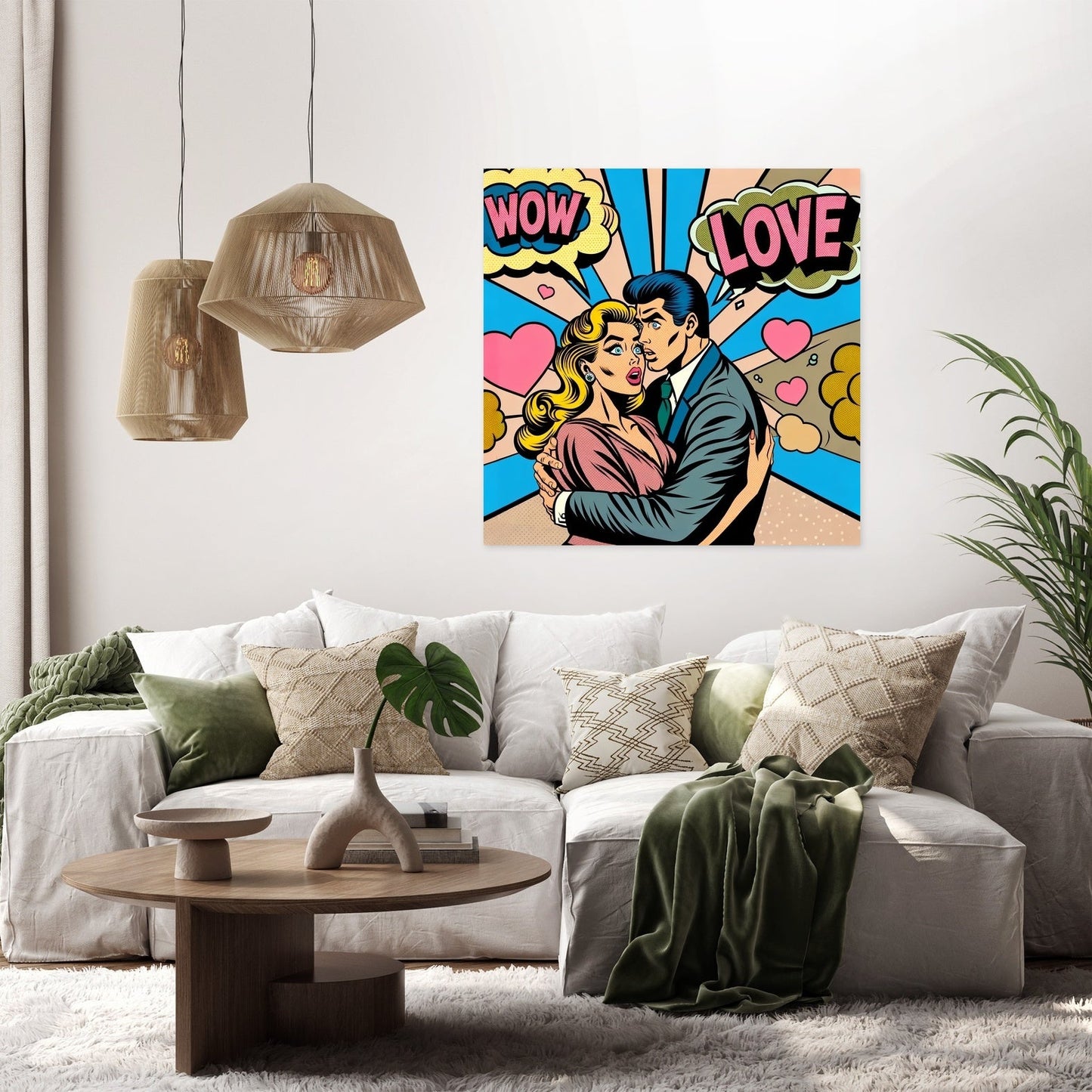 Comic Romance Canvas
