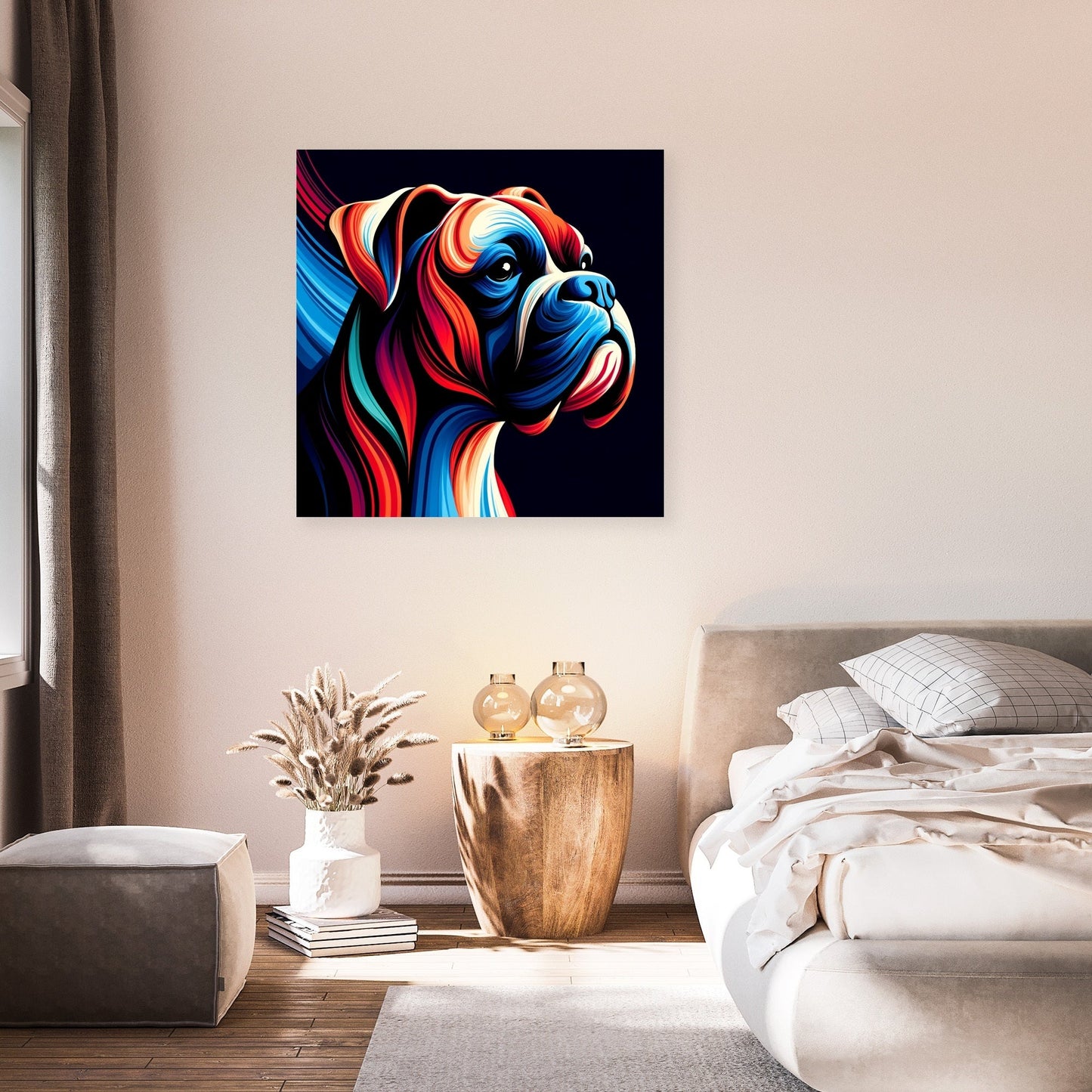 Abstract Boxer Emotional Landscape Canvas