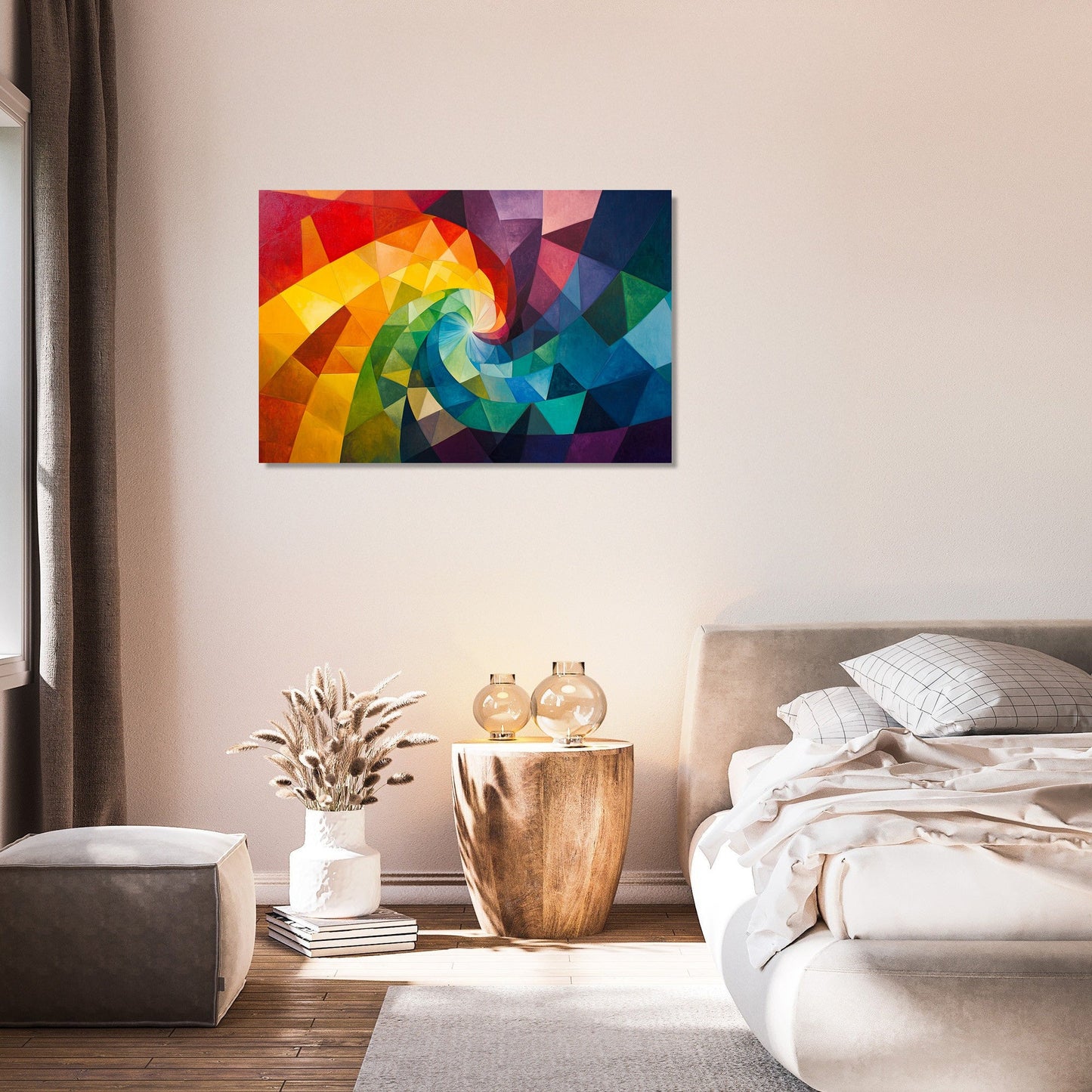 Rainbow Vortex Canvas