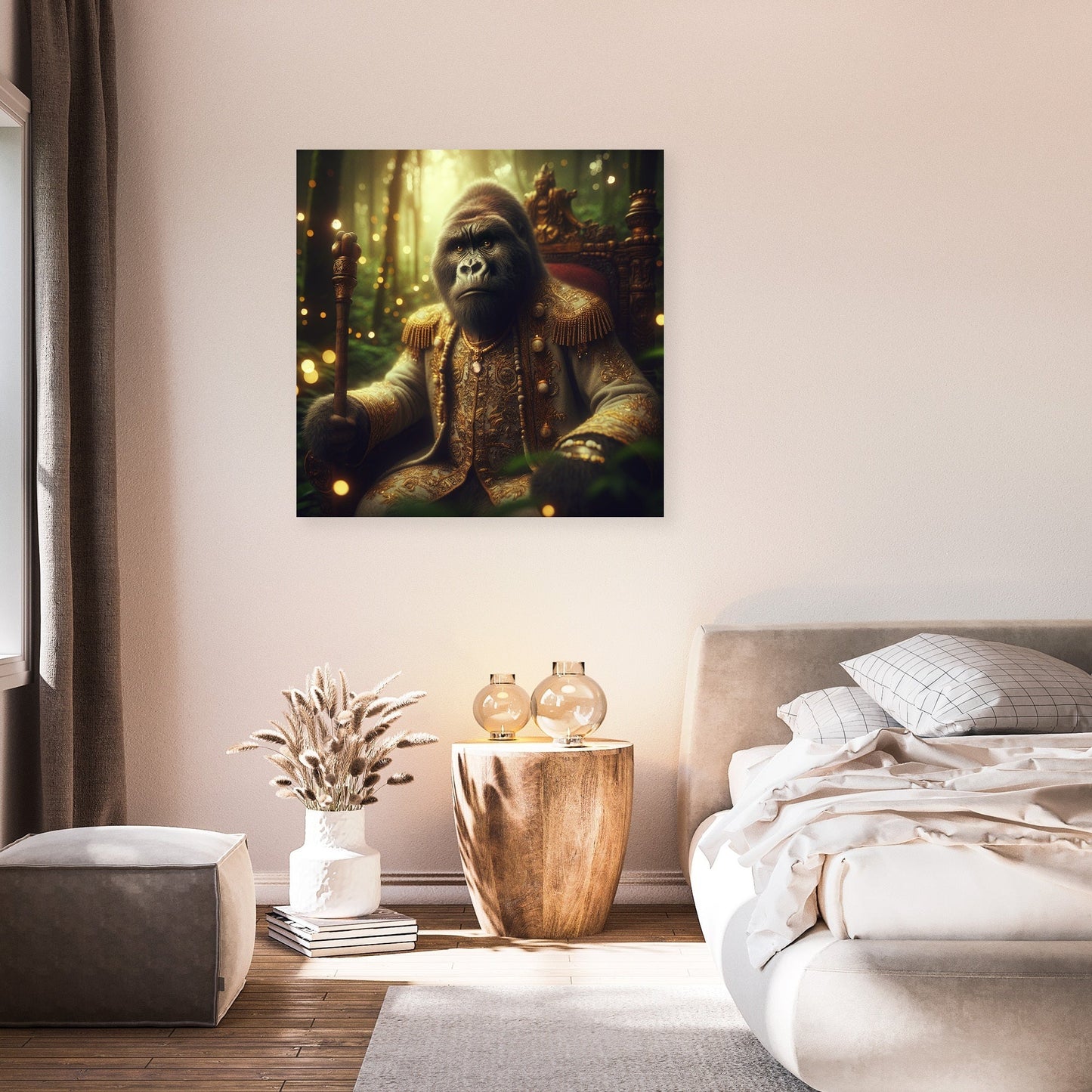 Majestic Gorilla Royalty Canvas